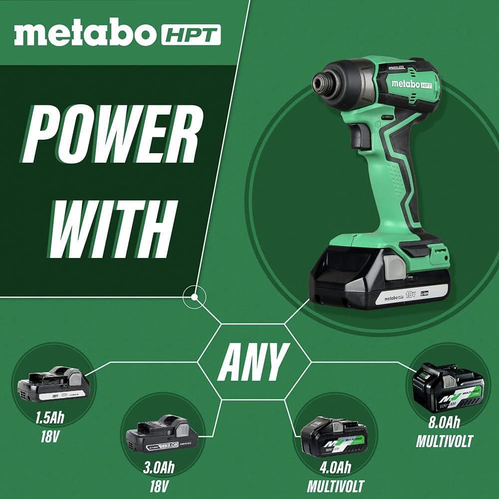Destornillador de Impacto Inalámbrico Metabo HPT 18V WH18DDX