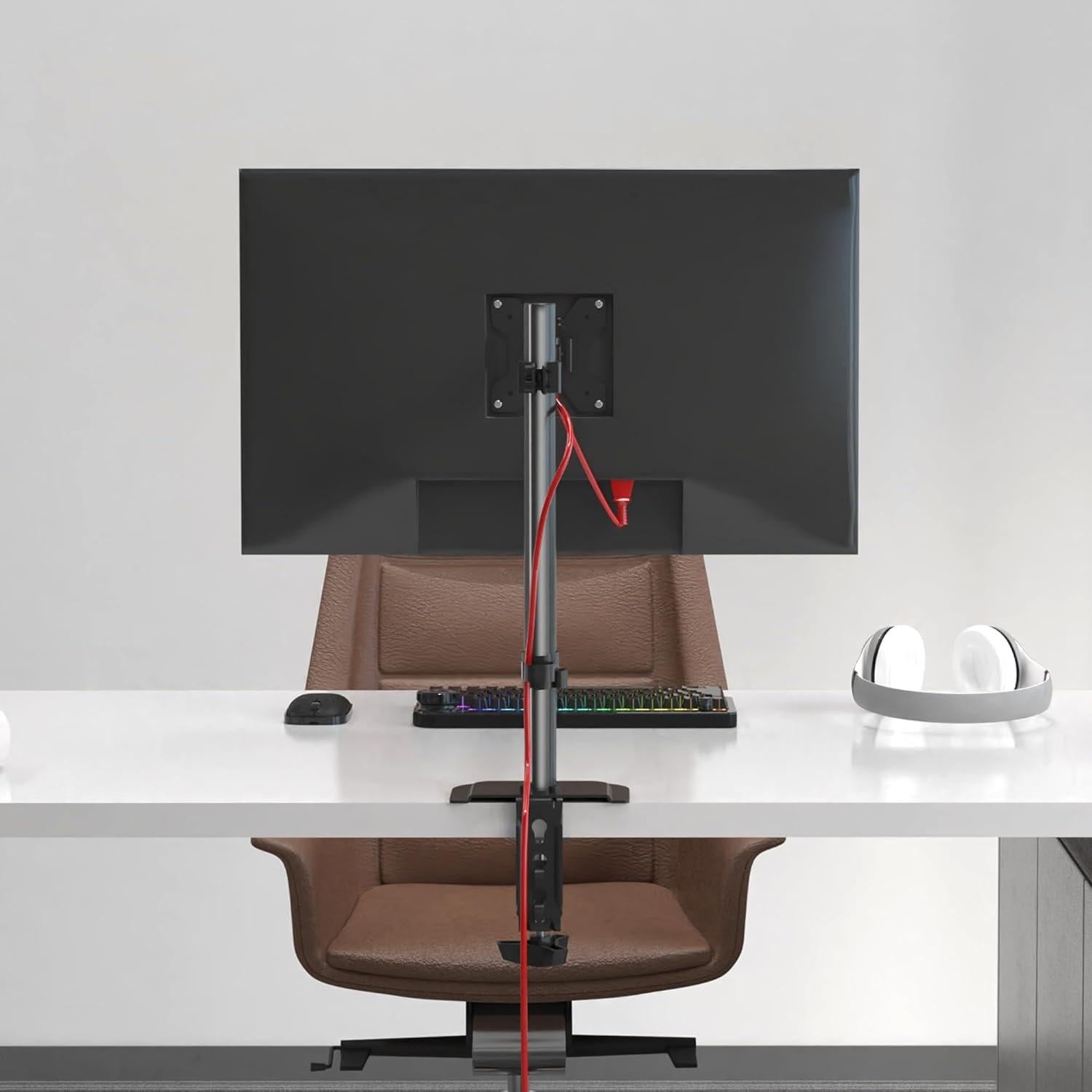 Soporte de Monitor Pholiten Ajustable 13-27 Pulgadas Negro