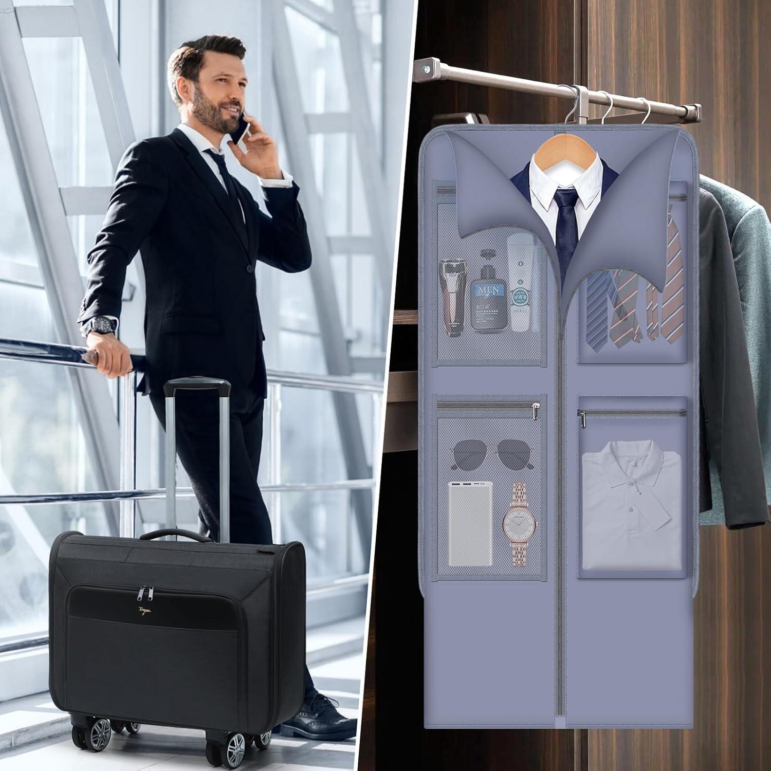 Bolsa Duffle con Ruedas Tonyeee 3 en 1 Negra 60.5x21x42.5cm