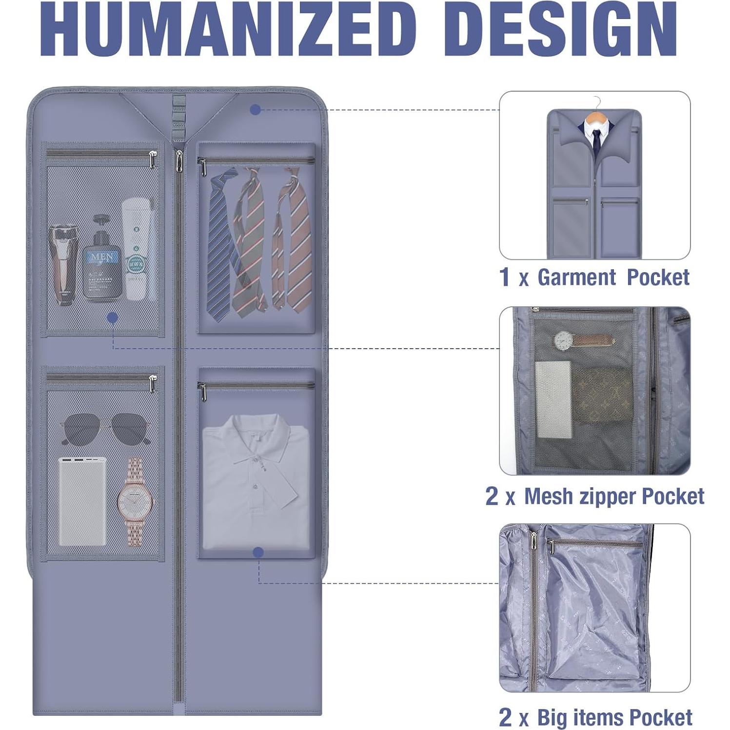 Bolsa Duffle con Ruedas Tonyeee 3 en 1 Negra 60.5x21x42.5cm