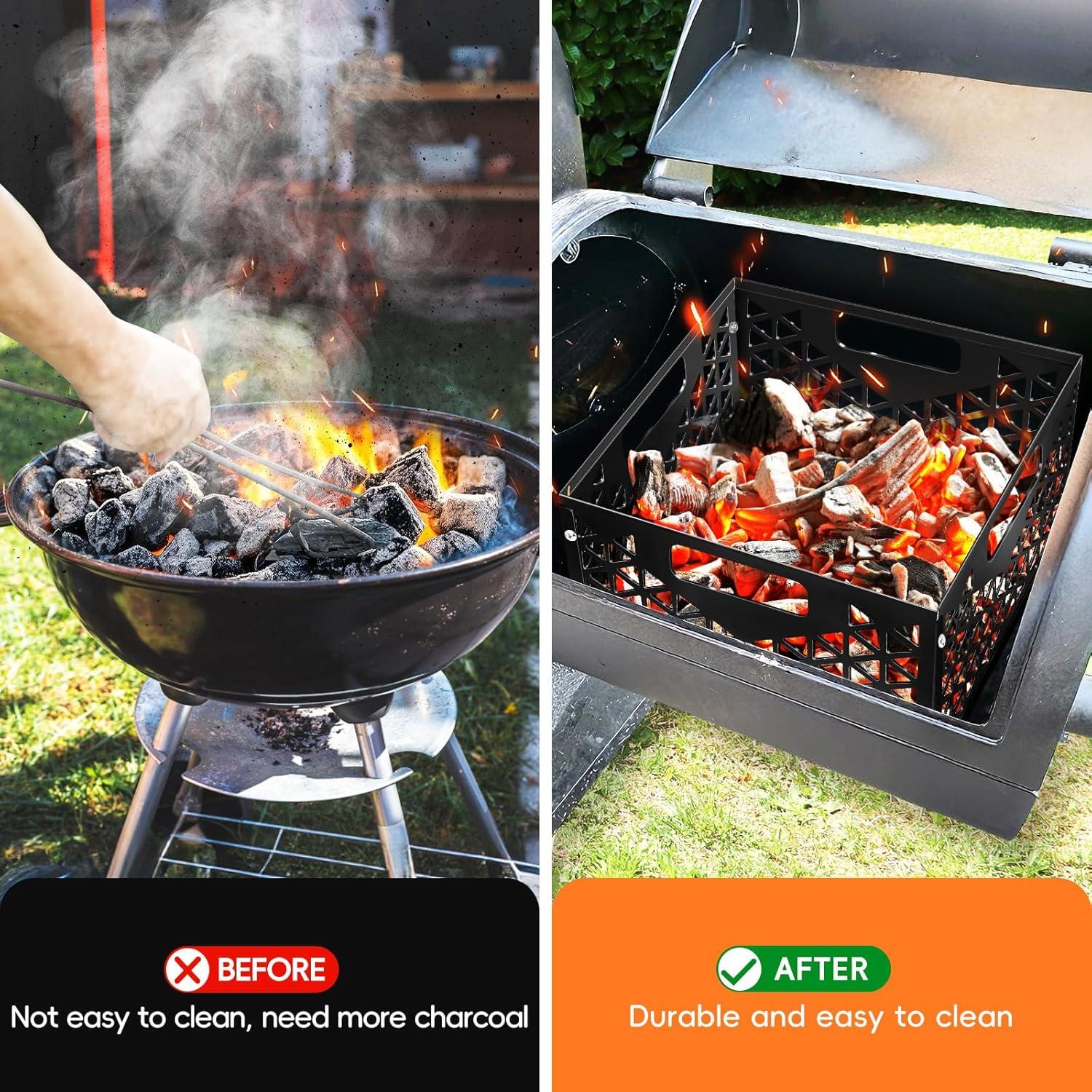 Cesta de Fuego de Carbón Oklahoma Joe 30.5x30.5x19 cm Negra