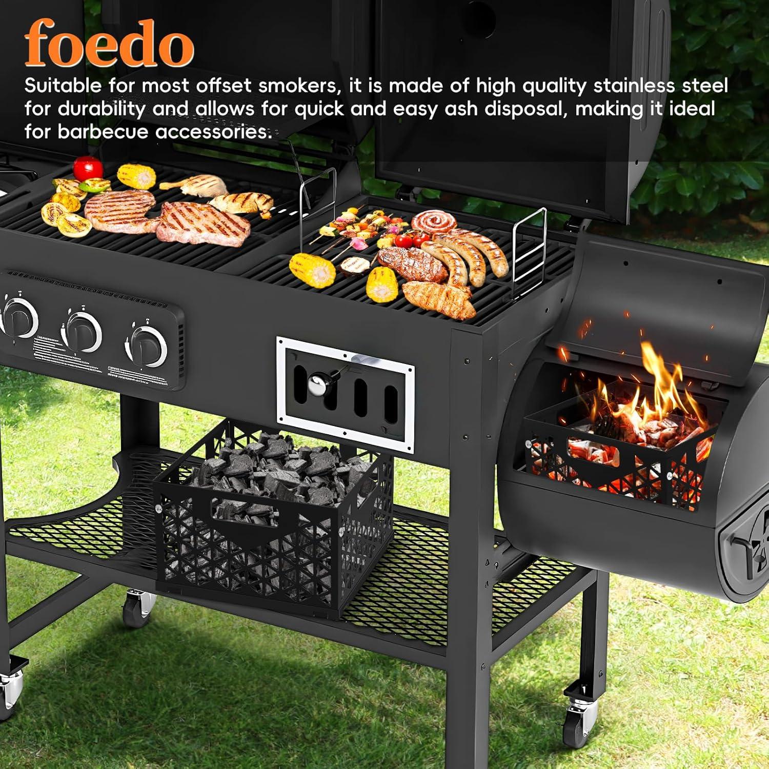 Cesta de Fuego de Carbón Oklahoma Joe 30.5x30.5x19 cm Negra