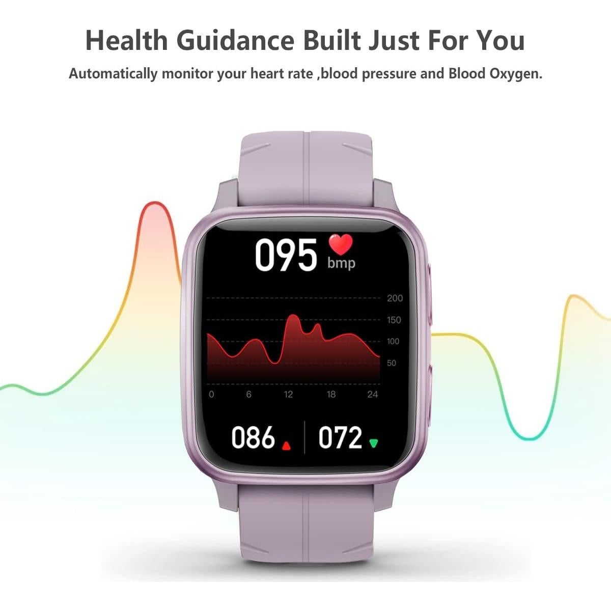 Reloj Inteligente FITVII H56 con Monitoreo de Salud IP68