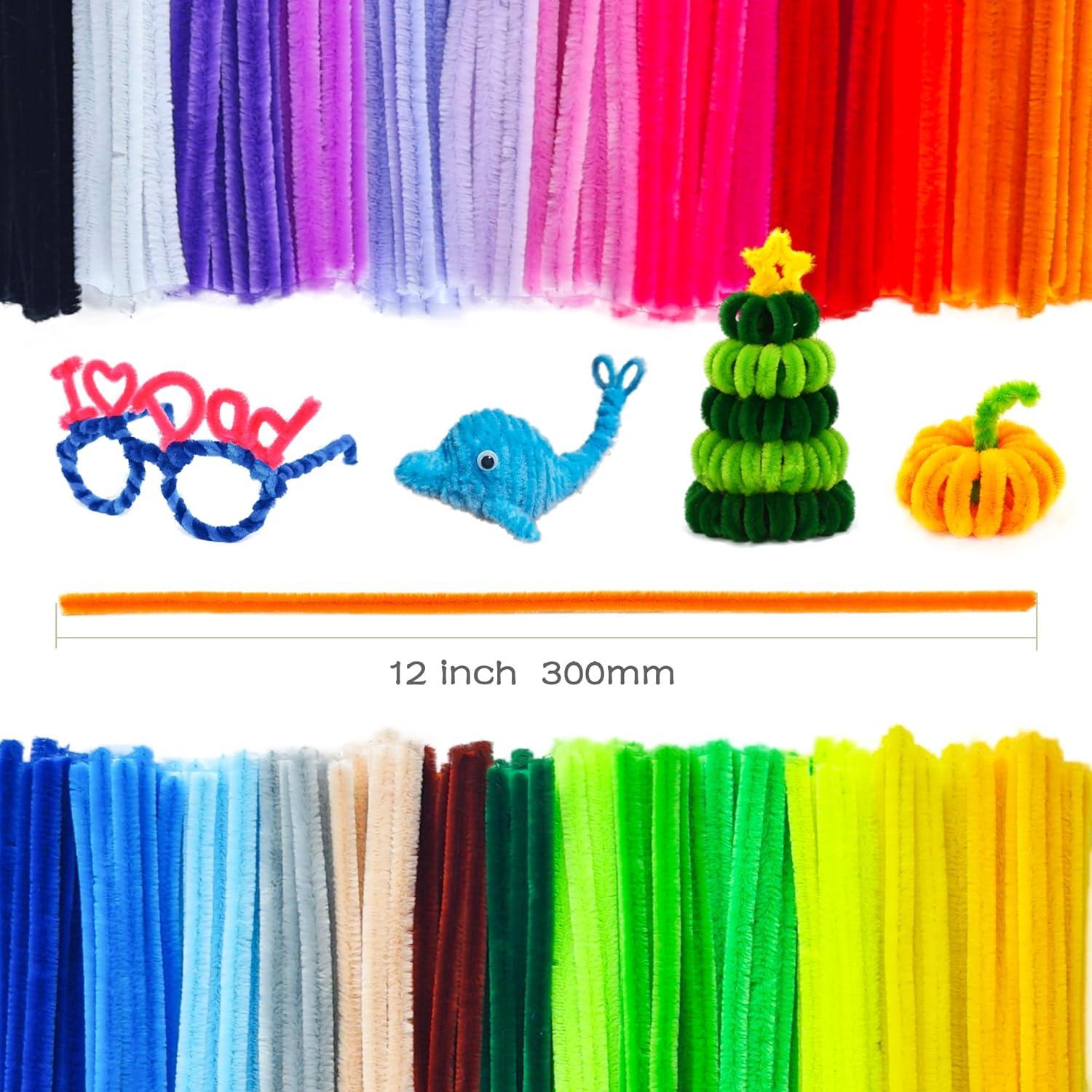 Kocopi 350 limpiapipas + 100 ojos autoadhesivos 25 colores