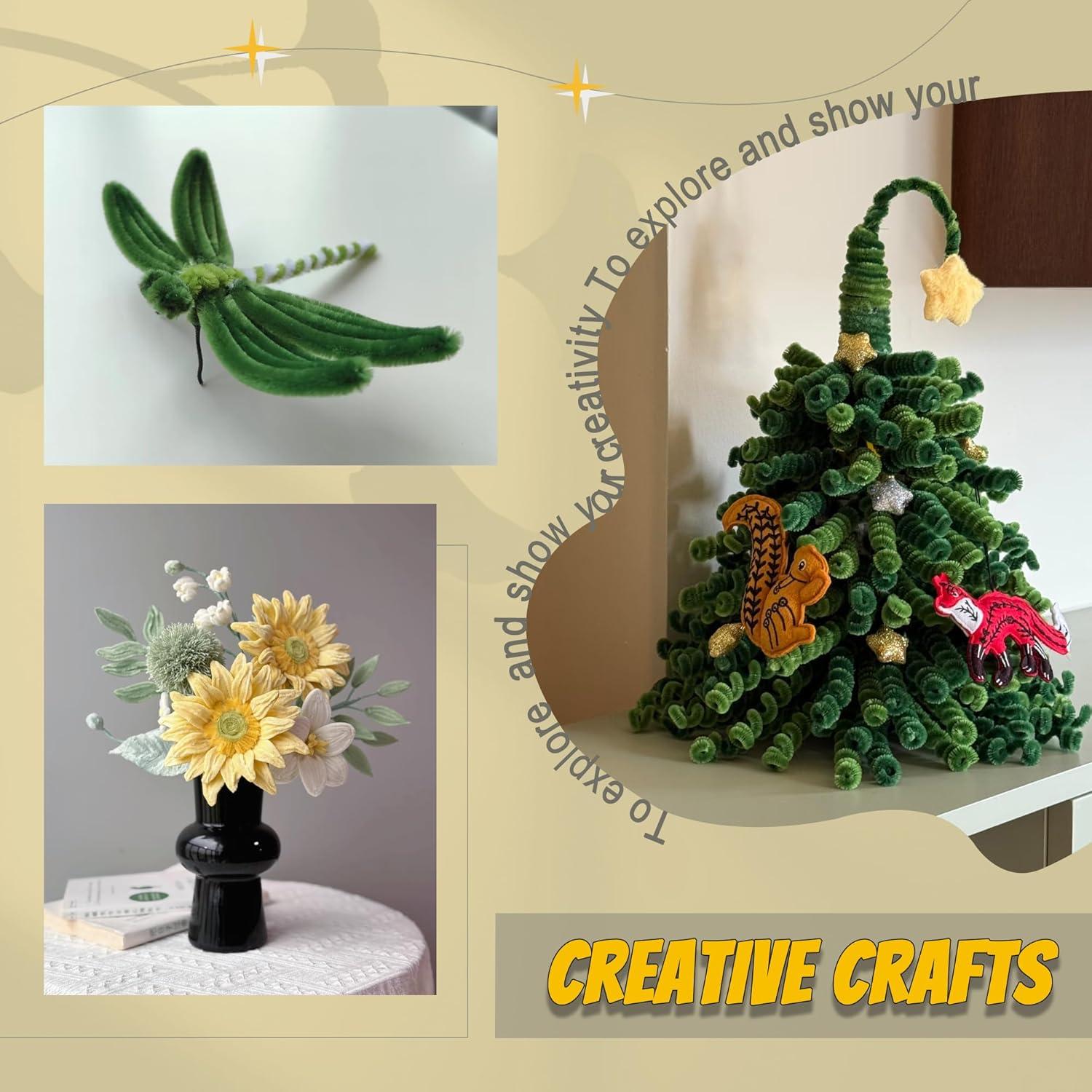 Kocopi 350 limpiapipas + 100 ojos autoadhesivos 25 colores