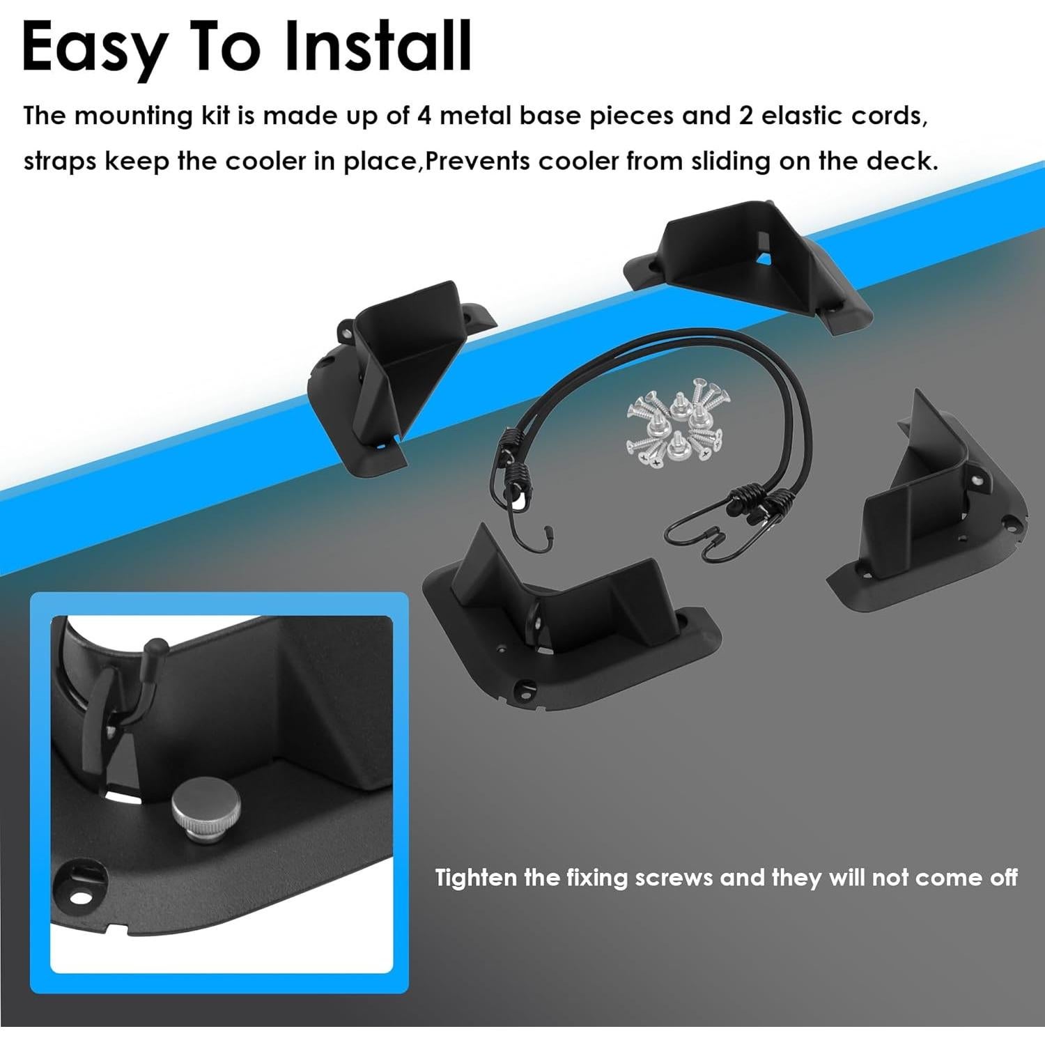 Kit de Montaje de Enfriador YUSOVE Aleación Aluminio Negro