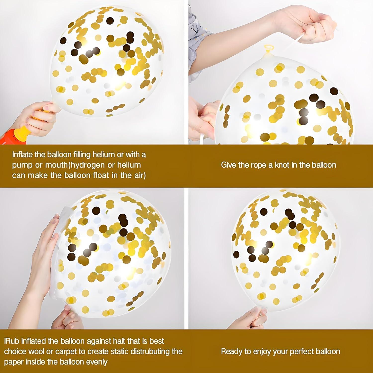 Decoración de Cumpleaños Feliz Marisylva Negro y Dorado