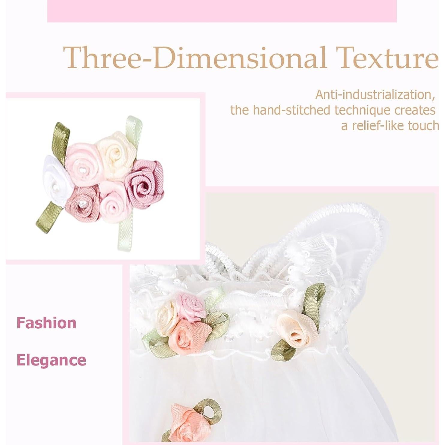 Conjunto de Ropa para Muñecas 15cm/17cm LB - Vestido Princesa Blanco