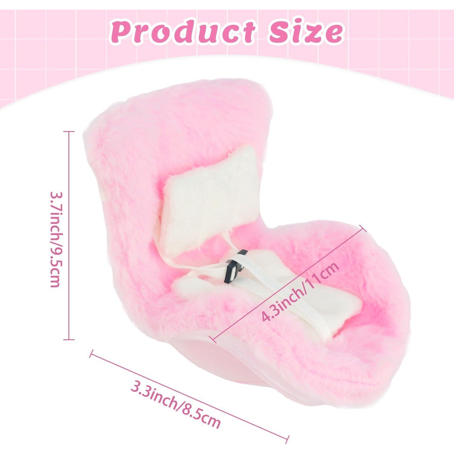 Accesorios de Muñeca TDDS9 Asiento de Coche Rosa 15-17cm