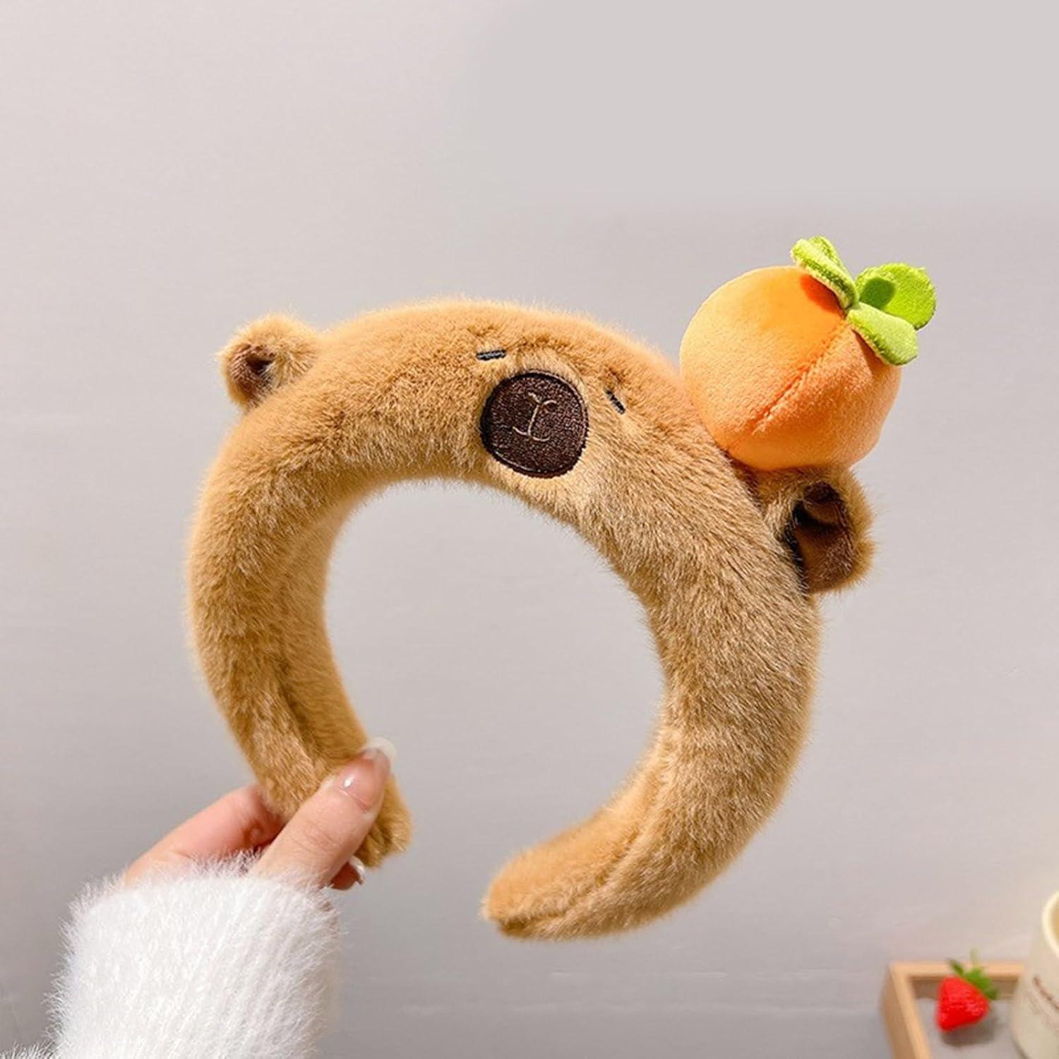 Diadema de peluche capibara Aapple para adultos y niños 50-60cm