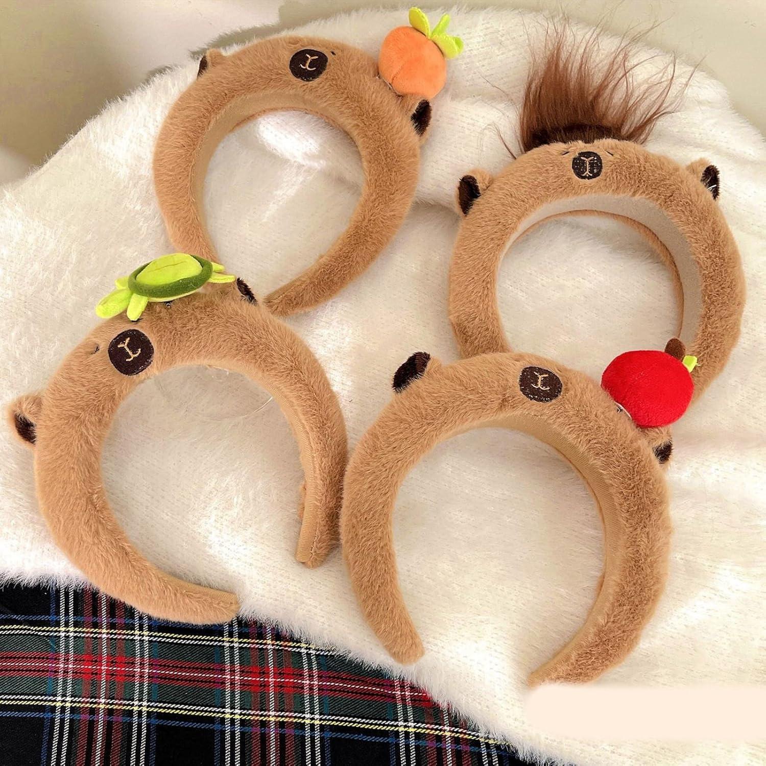 Diadema de peluche capibara Aapple para adultos y niños 50-60cm