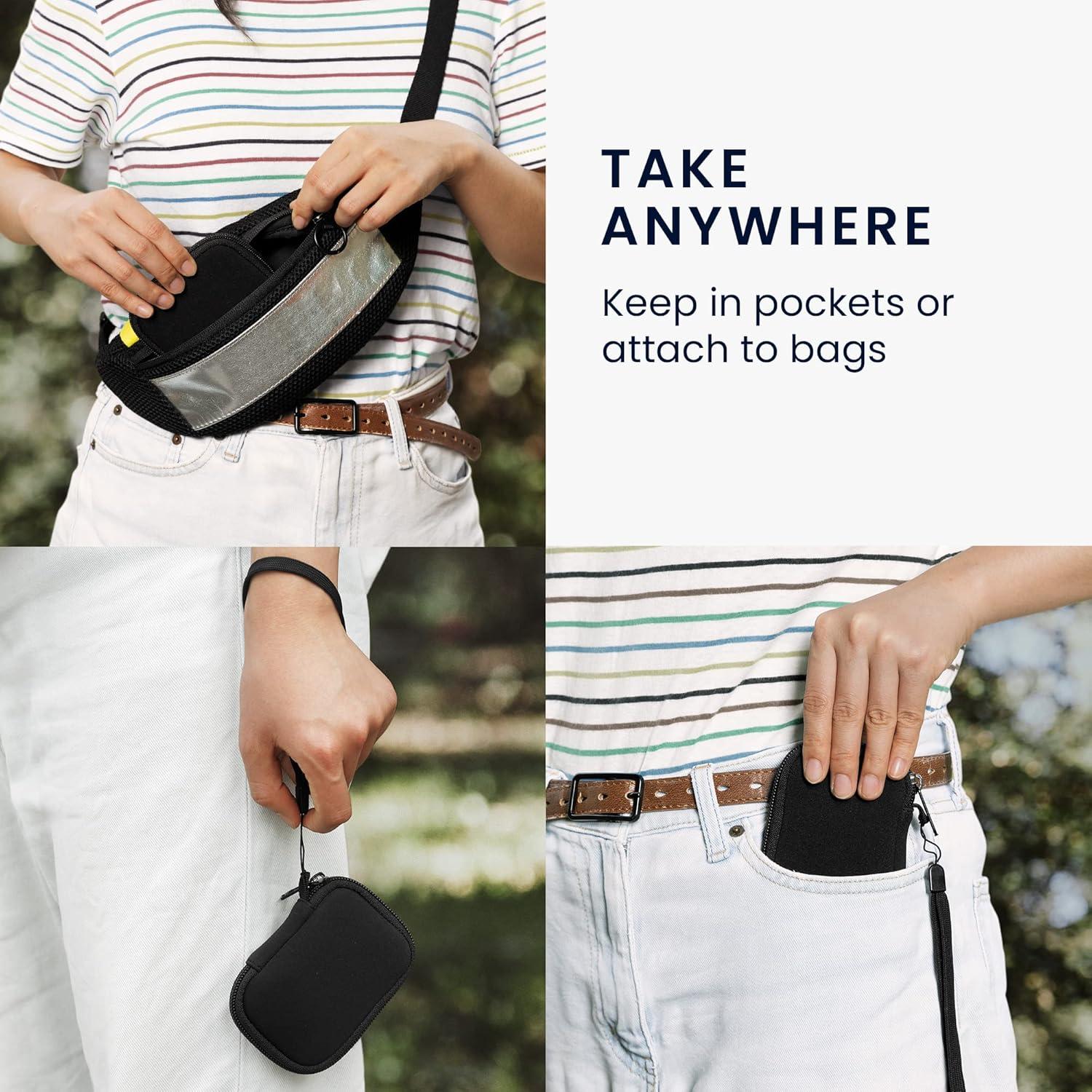 Funda de Neopreno KW-Commerce para Auriculares In-Ear - Negro