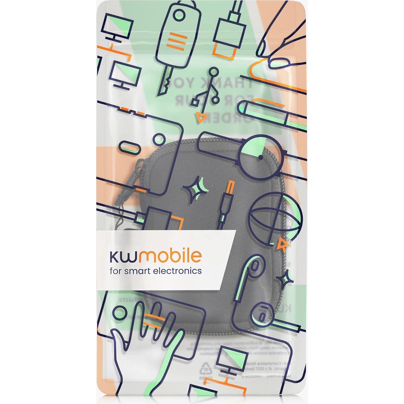 Funda de Neopreno KW-Commerce para Auriculares In-Ear - Negro