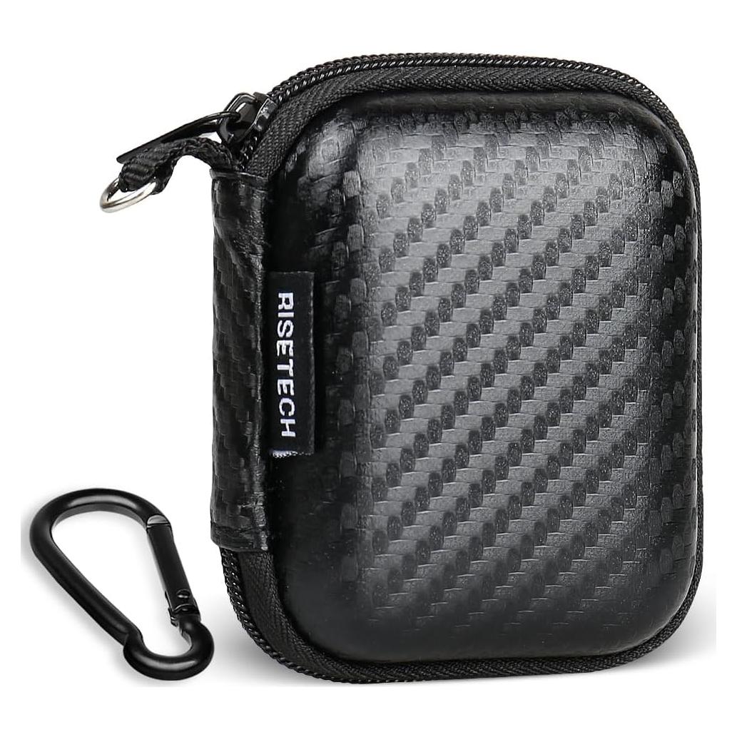Estuche duro EVA RISETECH para auriculares - Negro - MP-01