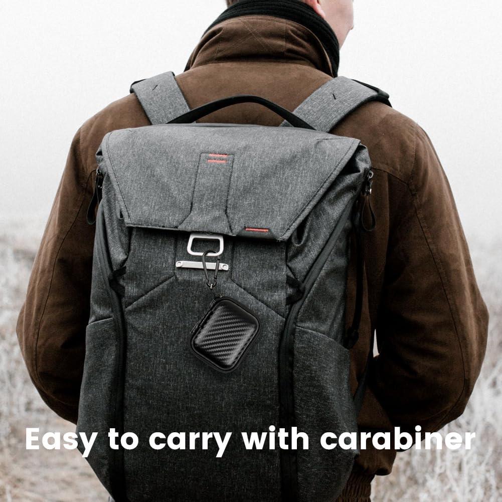 Estuche duro EVA RISETECH para auriculares - Negro - MP-01