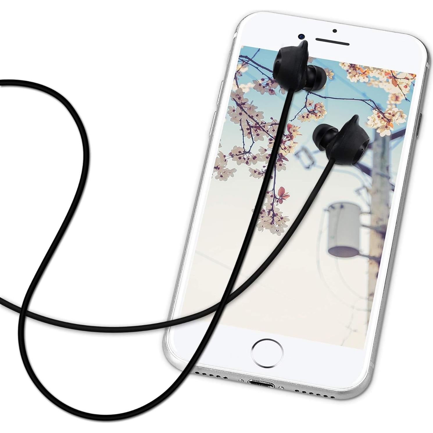 Correas de Silicona kwmobile para Samsung Galaxy Buds - Negro