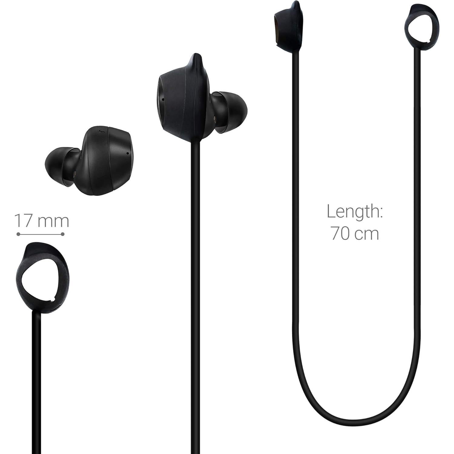 Correas de Silicona kwmobile para Samsung Galaxy Buds - Negro
