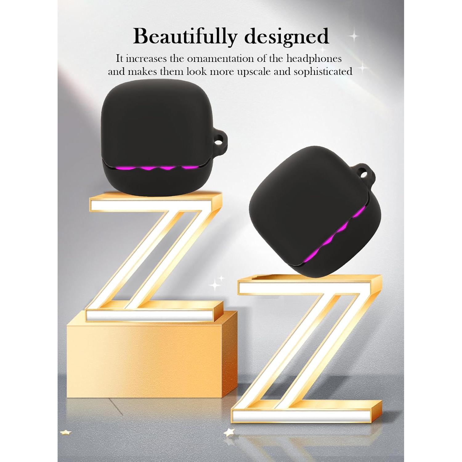 Funda de Silicona BOVUGAC para JBL Quantum Beam TWS - Negro