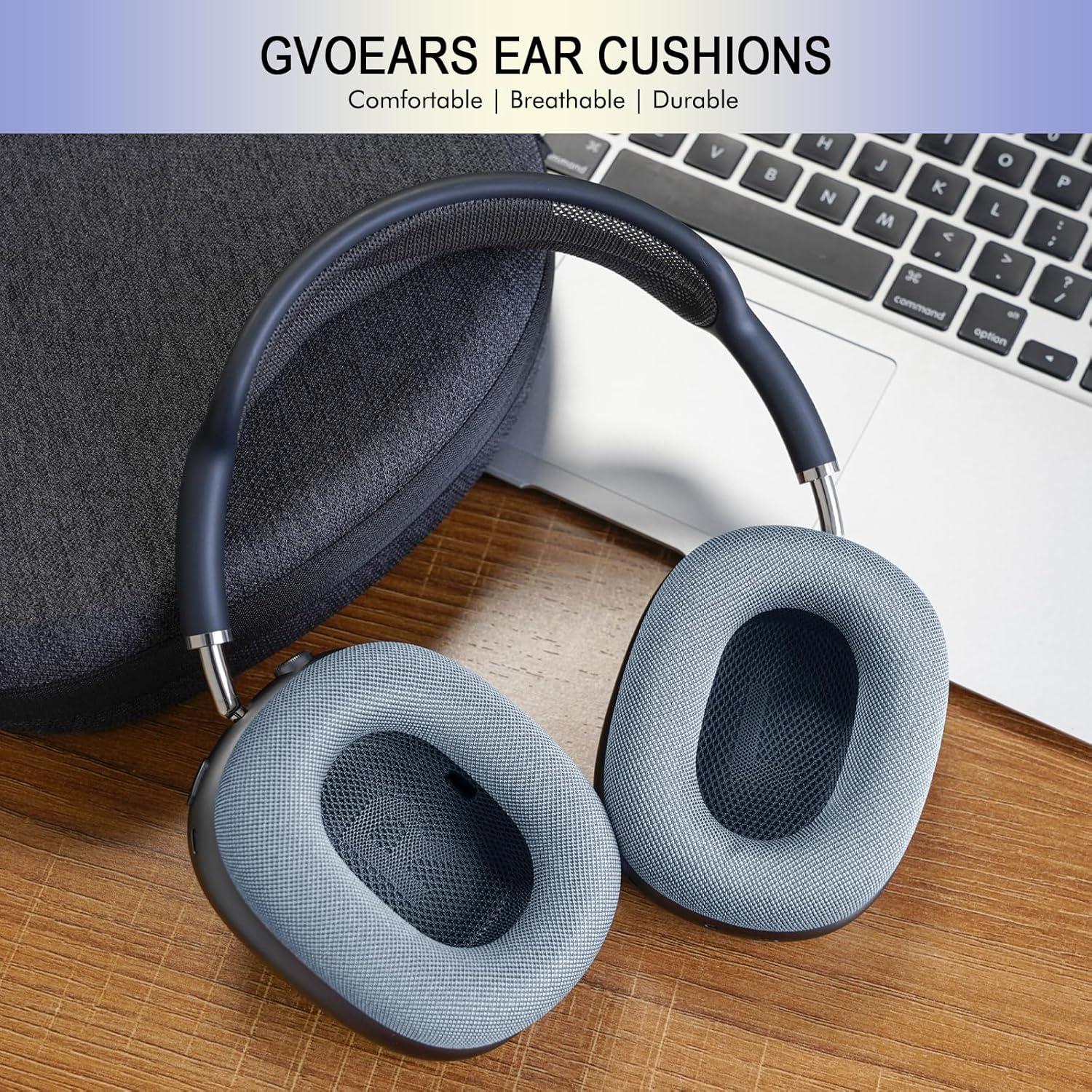 Almohadillas de Reemplazo GVOEARS para Apple AirPods Max 2024 - Malla Azul
