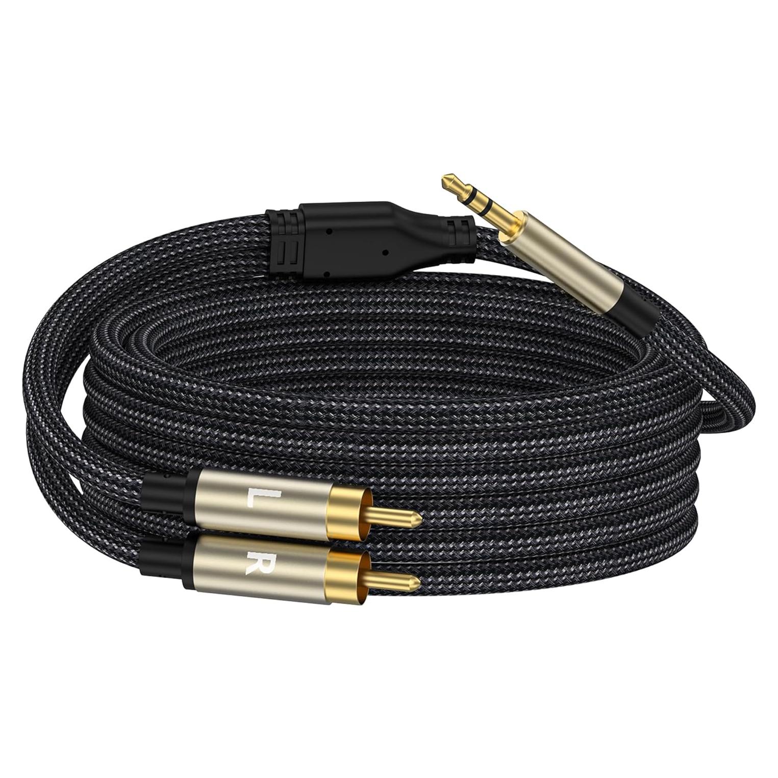 Adaptador de Audio 3.5mm a RCA ZTOXLR 2.01m Alta Calidad