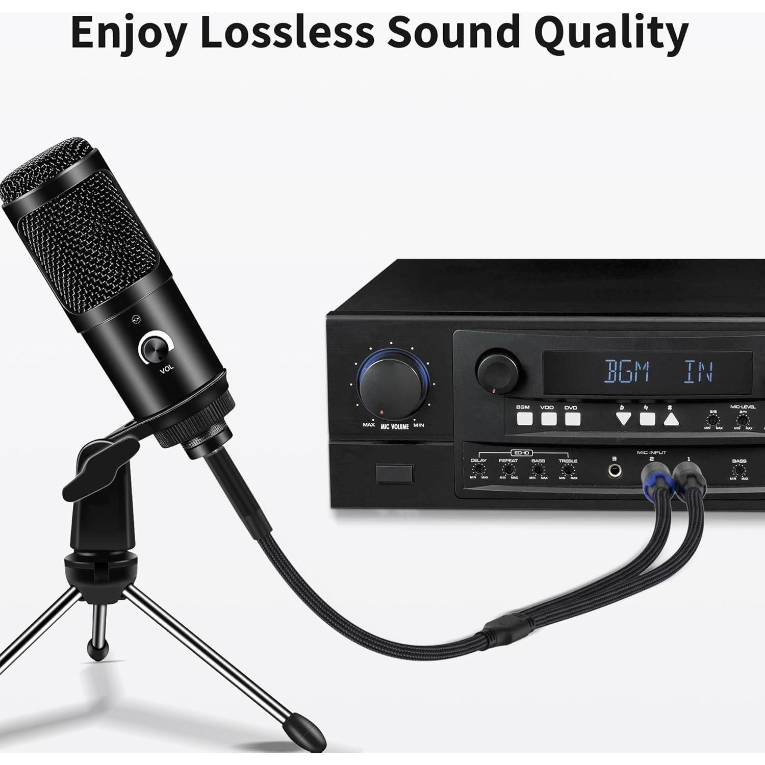 Adaptador de Audio 3.5mm a RCA ZTOXLR 2.01m Alta Calidad