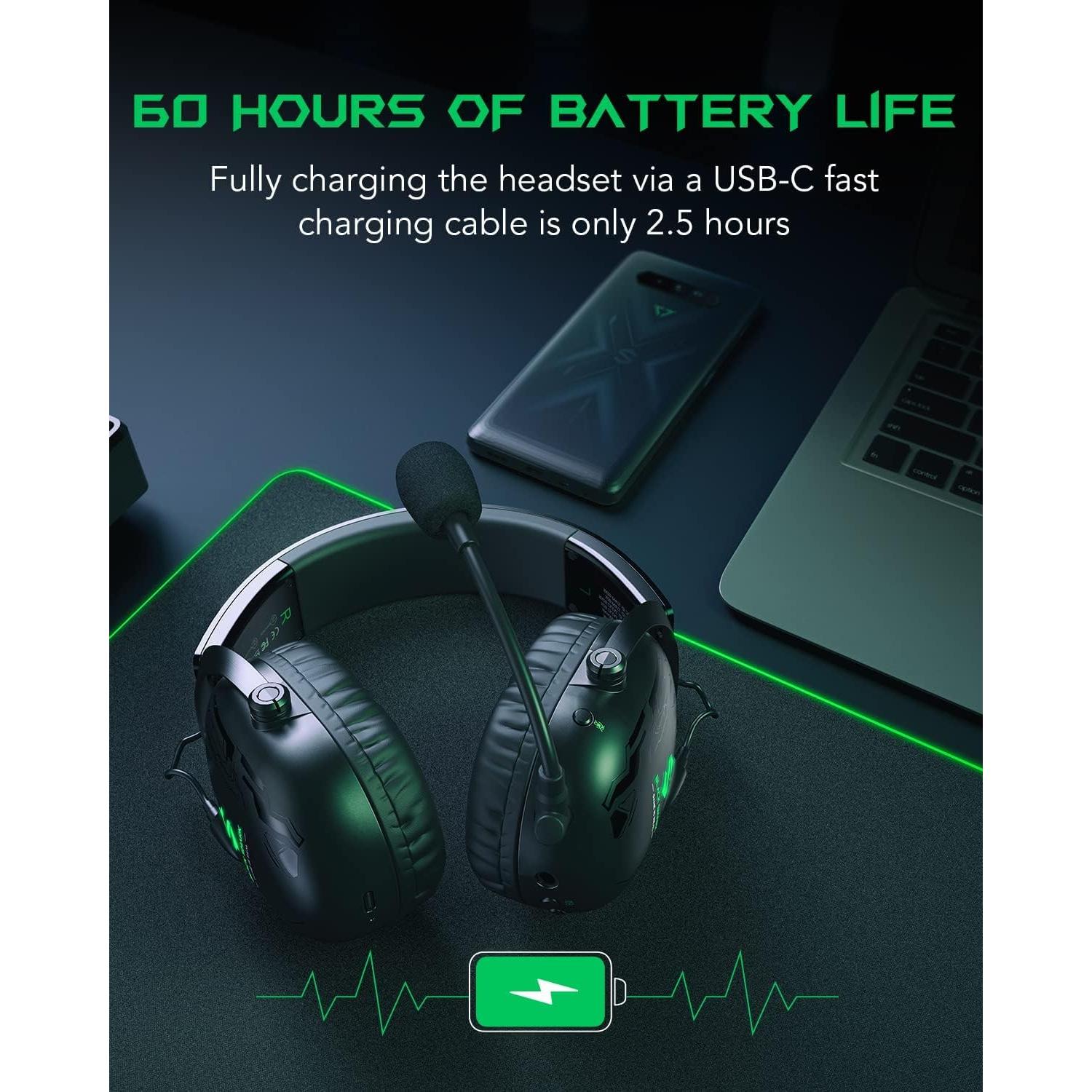 Auriculares Inalámbricos Black Shark X1 con Micrófono - 50mm, Bluetooth 5.0