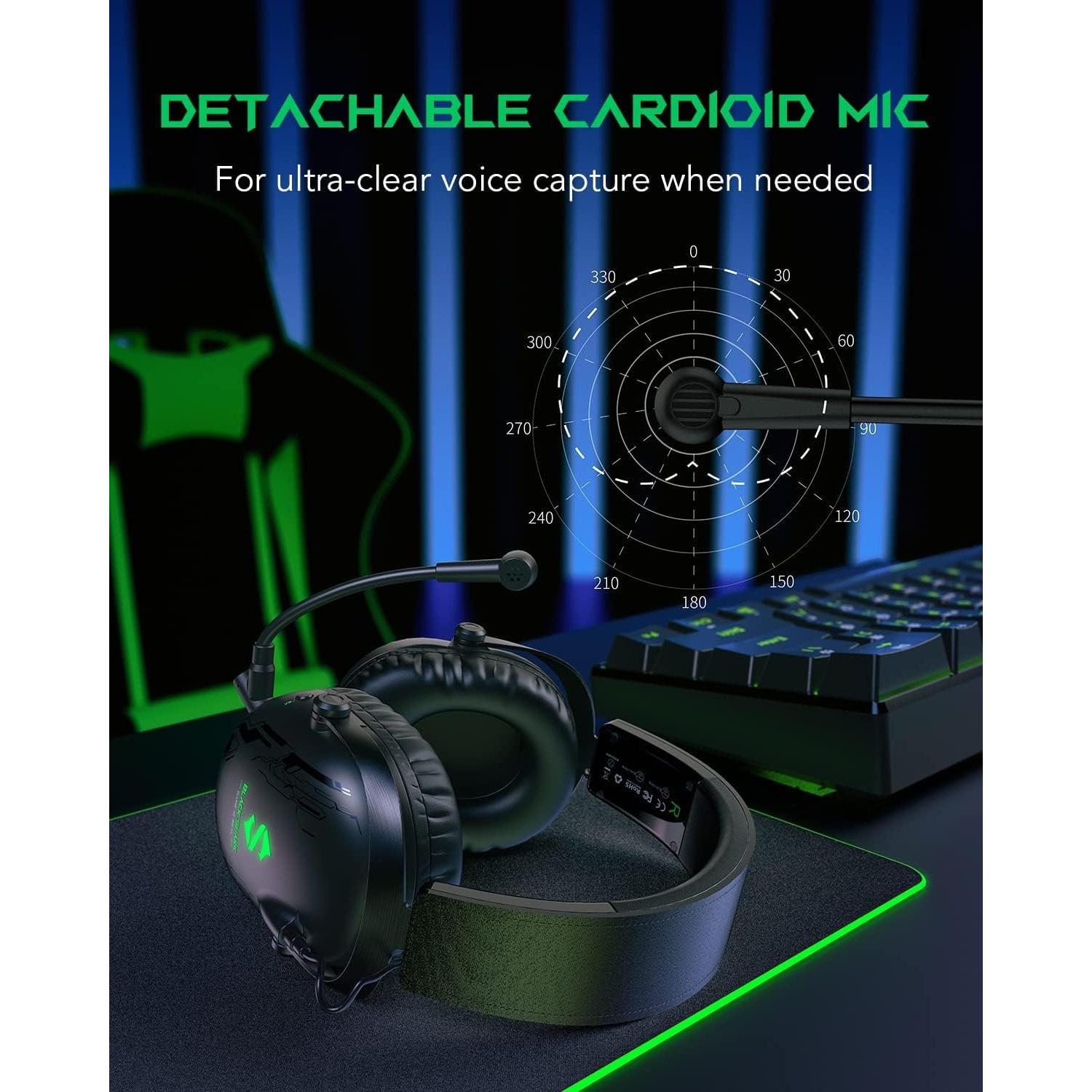 Auriculares Inalámbricos Black Shark X1 con Micrófono - 50mm, Bluetooth 5.0