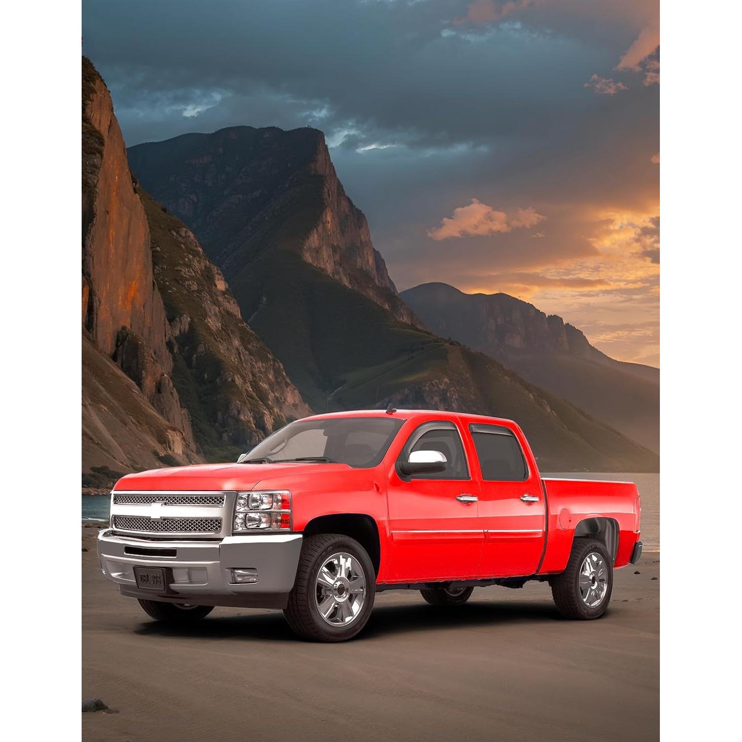 Deflectores de Lluvia Saleago para Ventanas Chevrolet Silverado 2007-2013