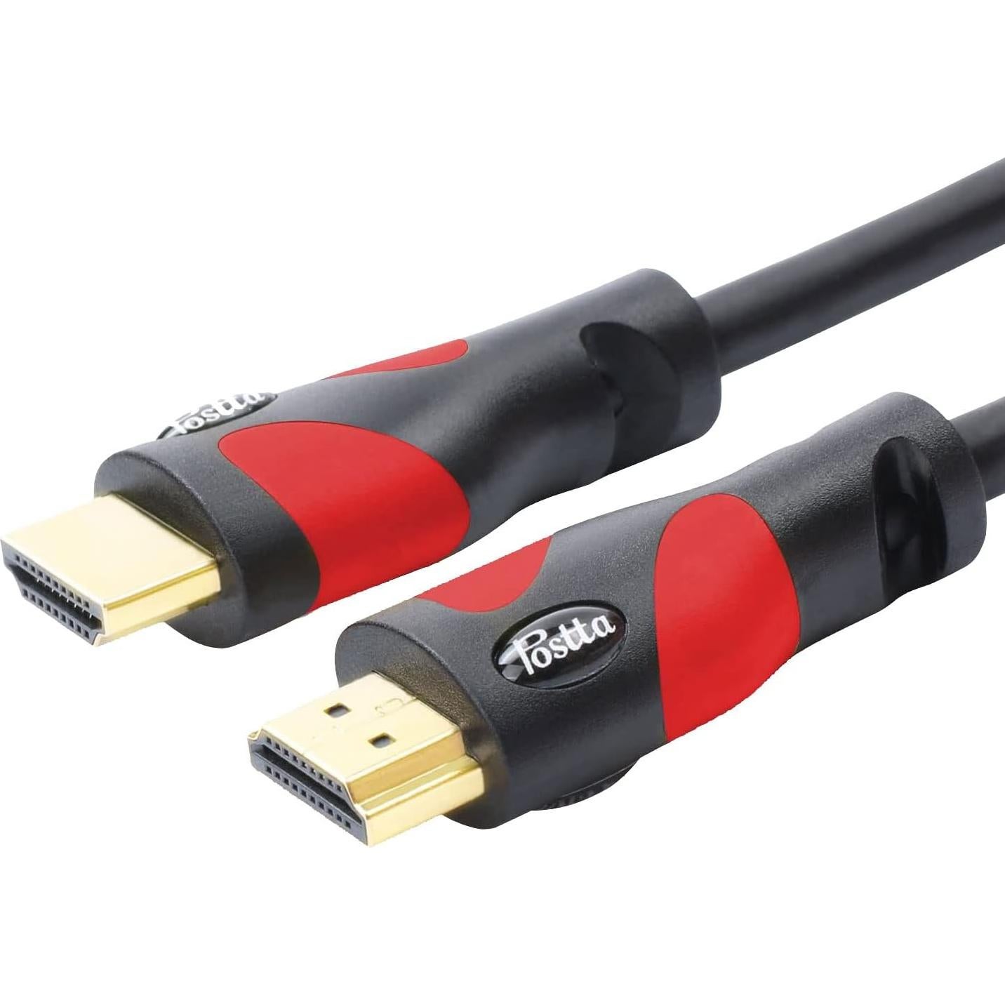 Cable HDMI Postta 12.19m Rojo 2.0 4K 18Gbps Audio Ethernet