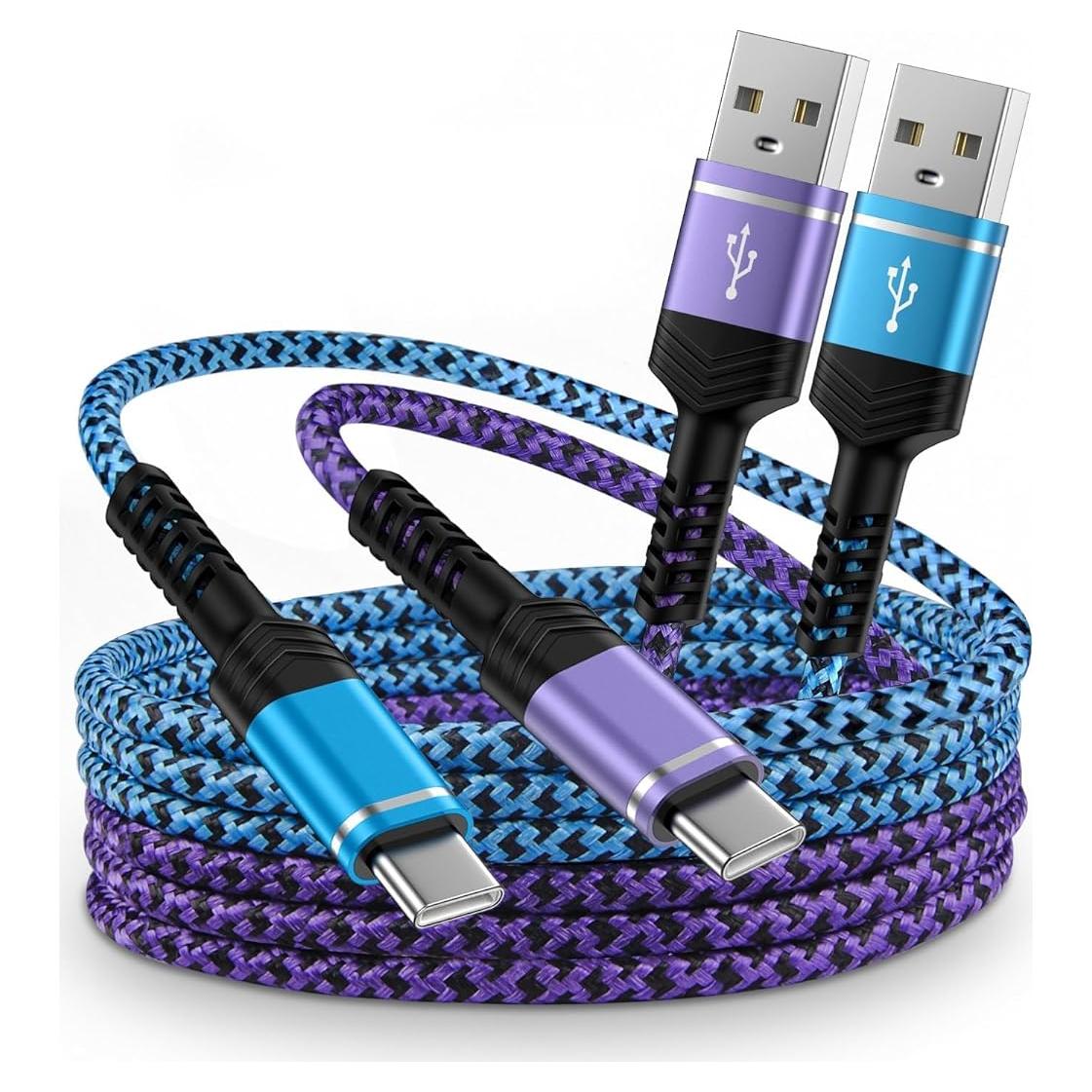 Paquete de 2 Cables USB A a USB C 1.83m AILKIN Carga Rápida