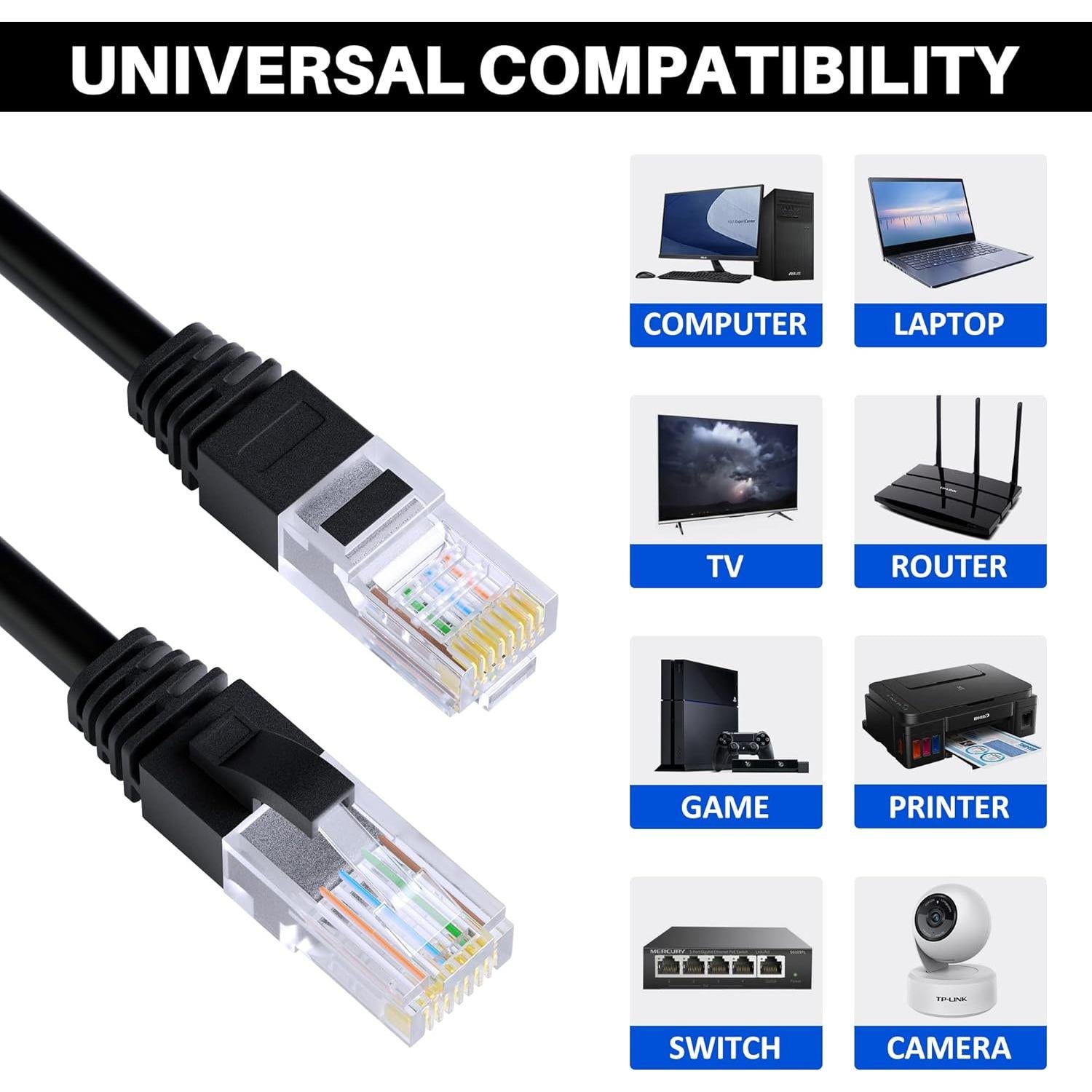 Cable Ethernet Cat 6 Kxable 7.62 m Alta Velocidad RJ45