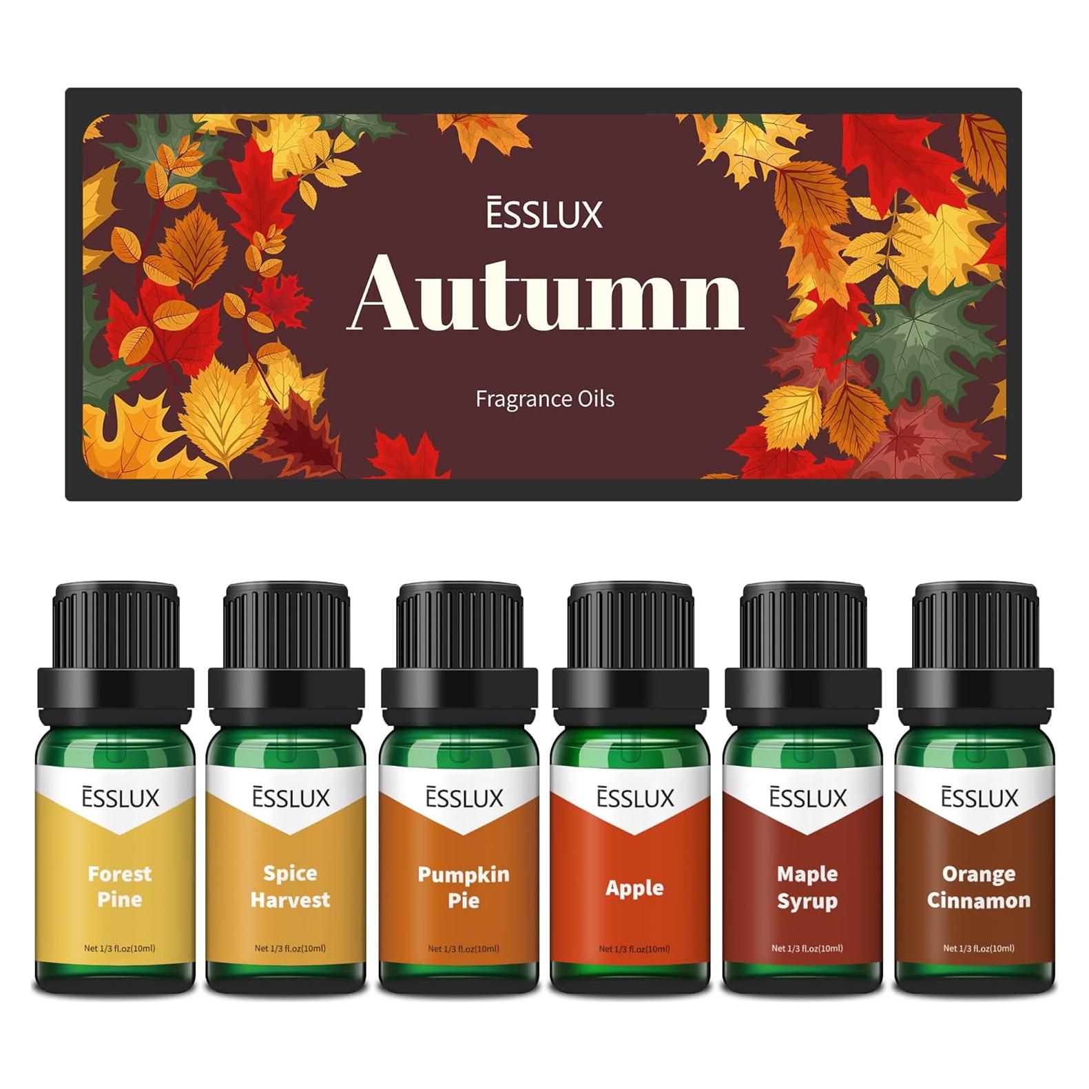 Aceites Esenciales de Otoño ESSLUX - 6x10 ml Aromas Naturales