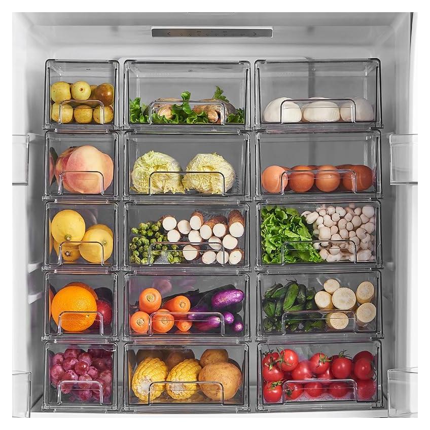 Cajones Organizadores de Refrigerador Genérico 2 Piezas Pequeños