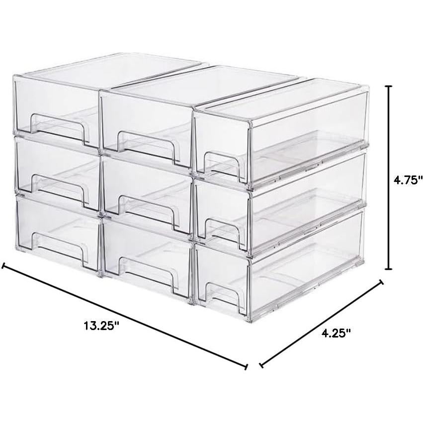 Cajones Organizadores de Refrigerador Genérico 2 Piezas Pequeños