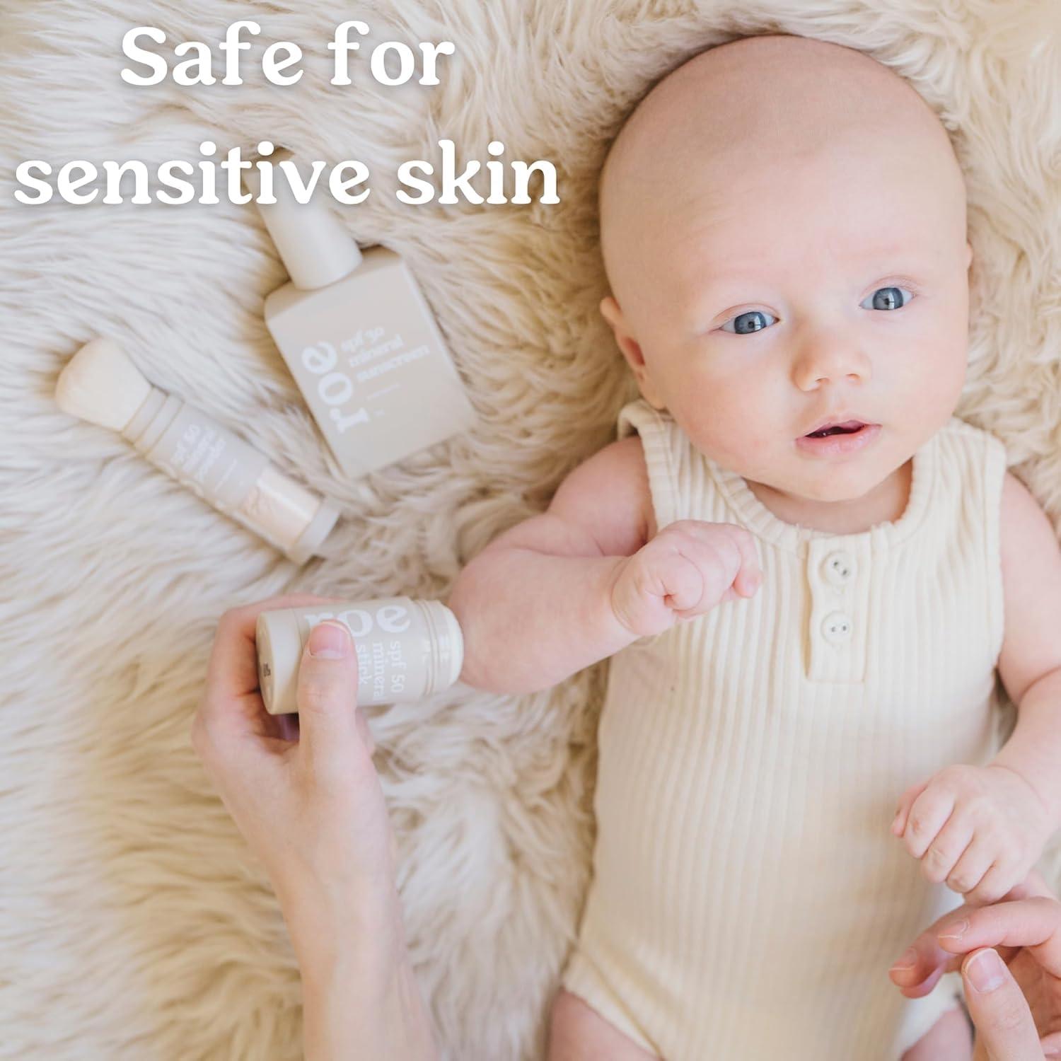 Protector Solar Mineral para Bebés Roe Wellness SPF 50 Stick