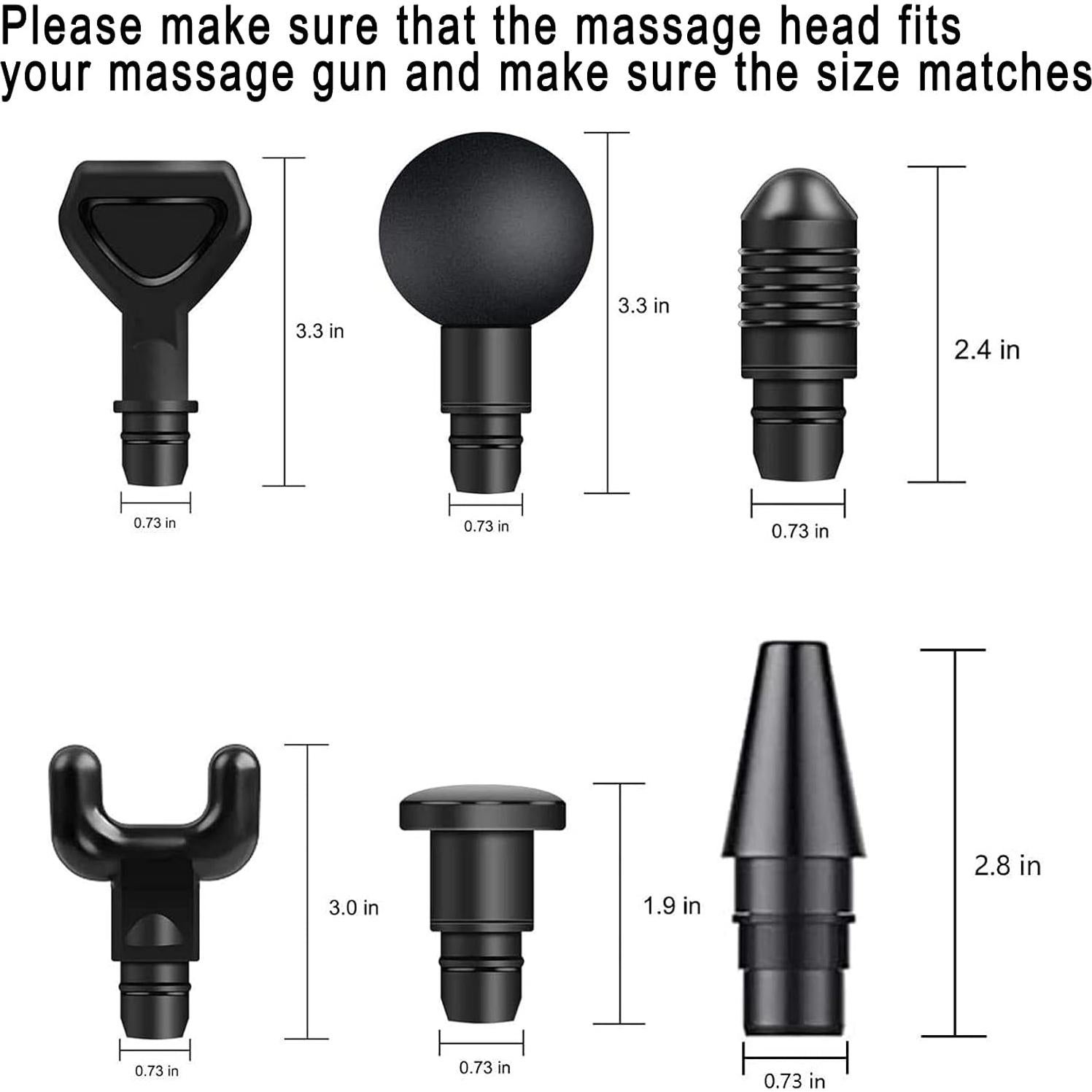 Cabezas de masaje para pistola Hypervolt Go - 6 accesorios