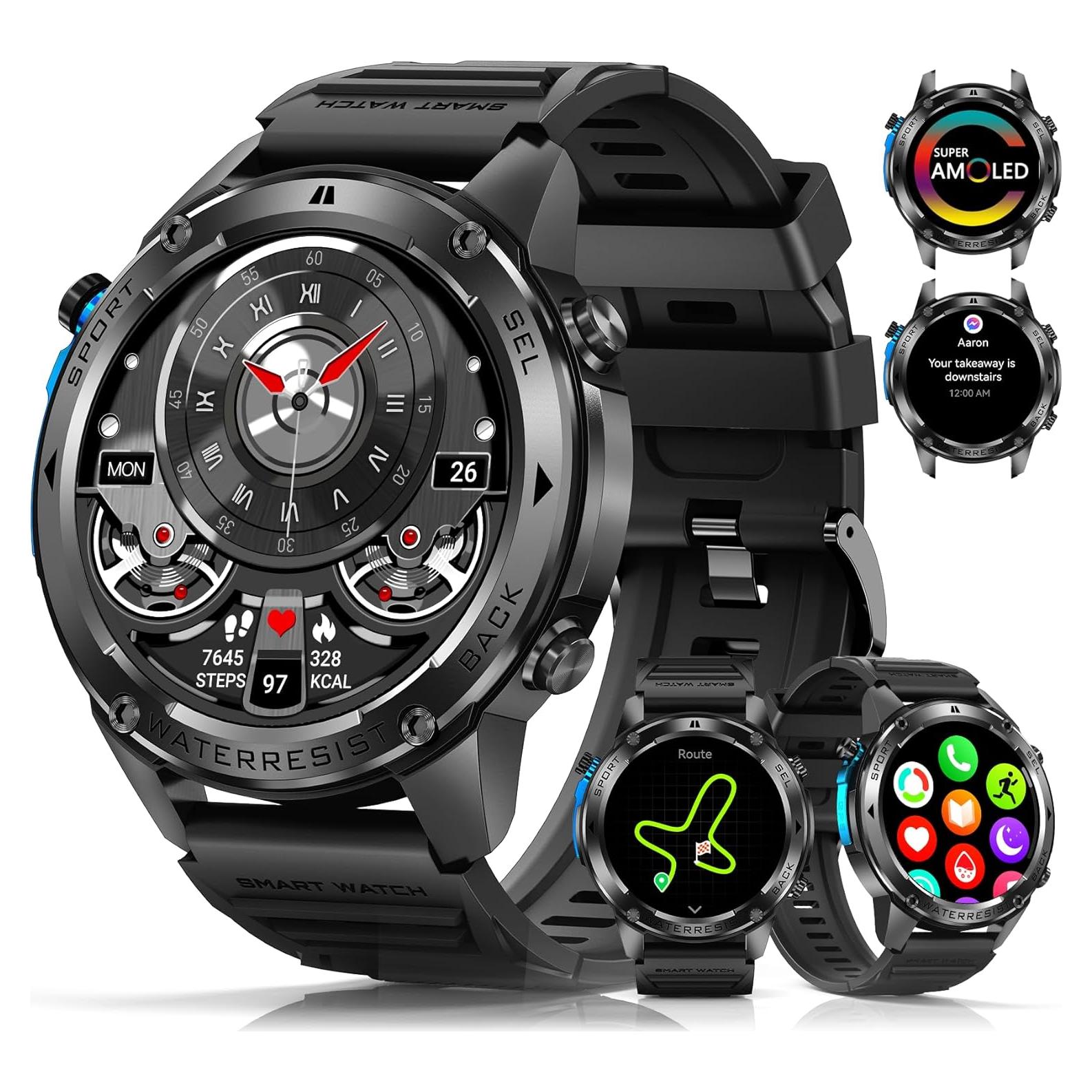Reloj Inteligente PODOEIL DM56 con GPS y Llamadas Bluetooth