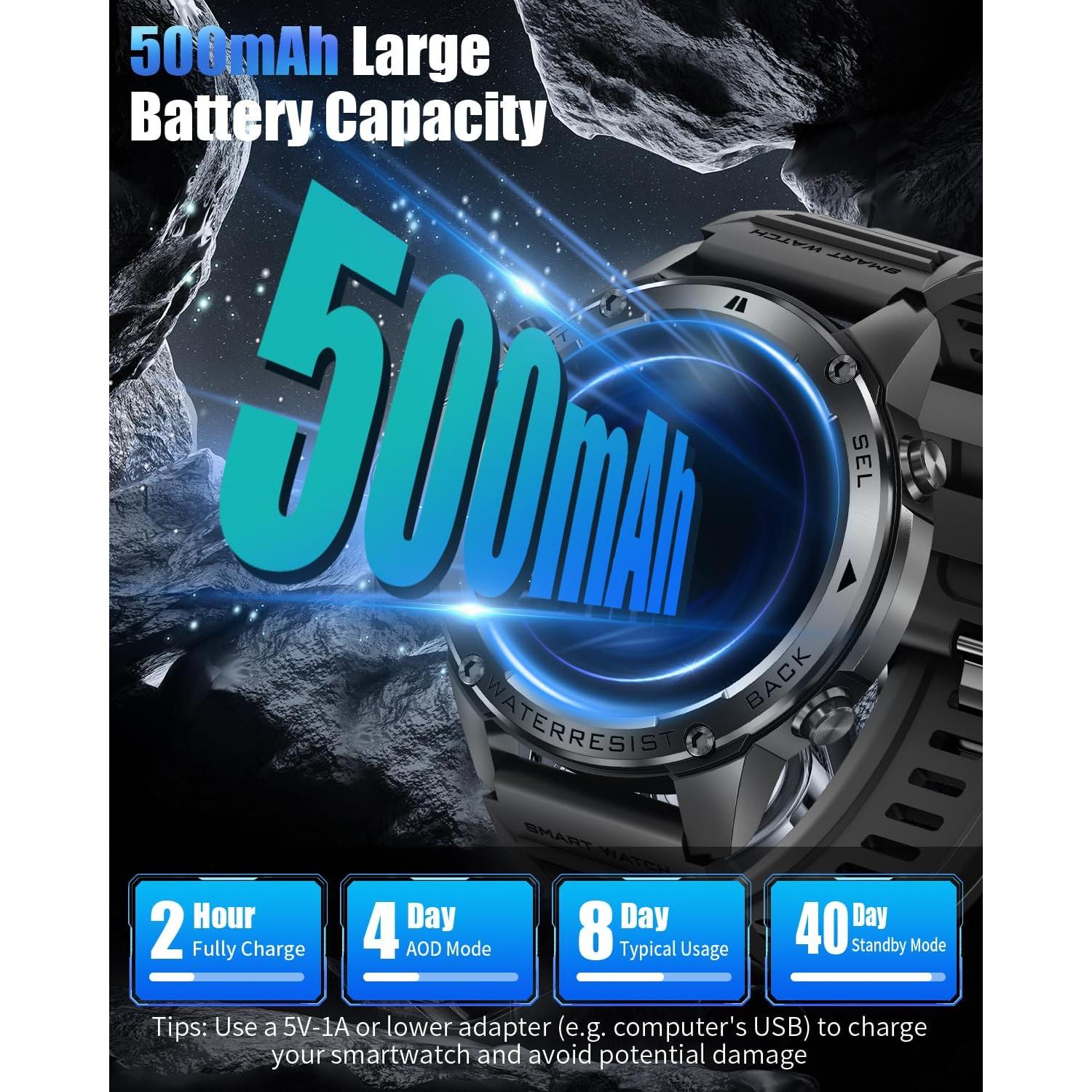 Reloj Inteligente PODOEIL DM56 con GPS y Llamadas Bluetooth