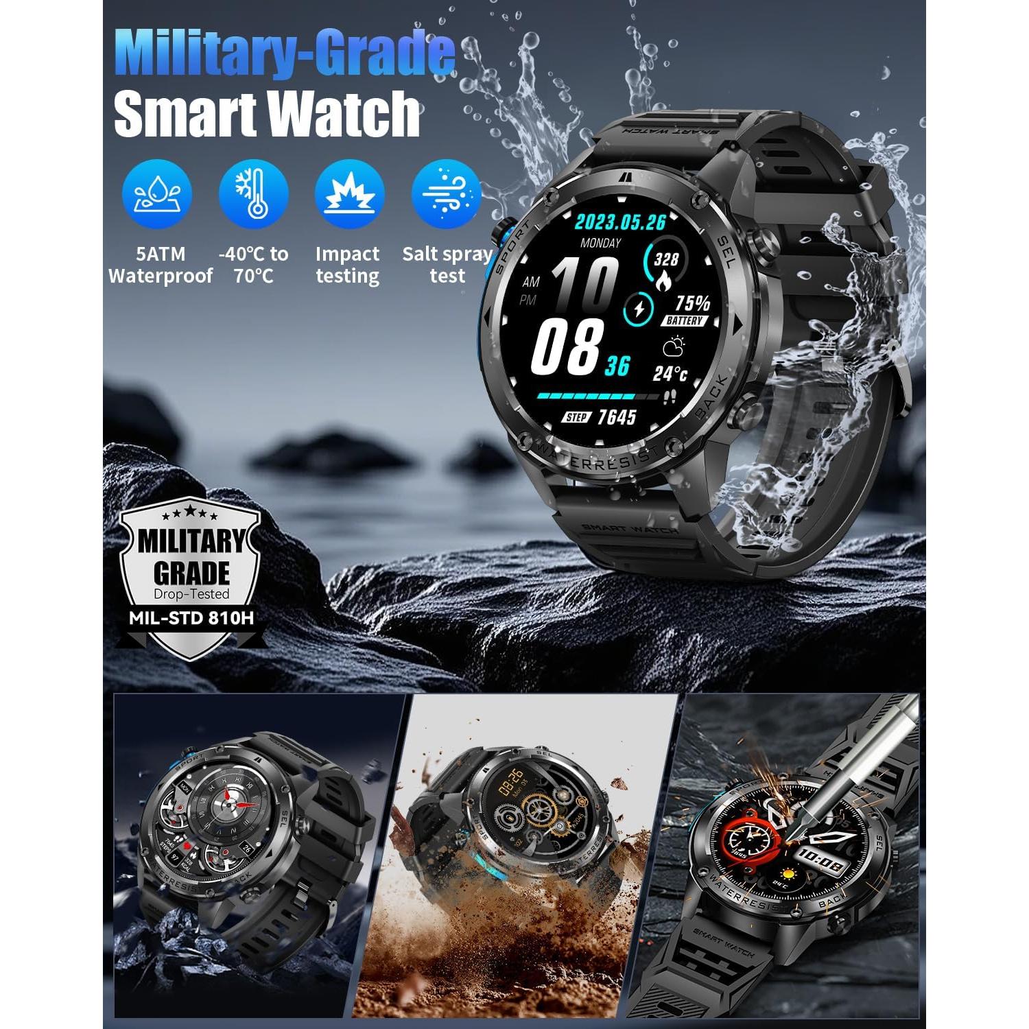 Reloj Inteligente PODOEIL DM56 con GPS y Llamadas Bluetooth