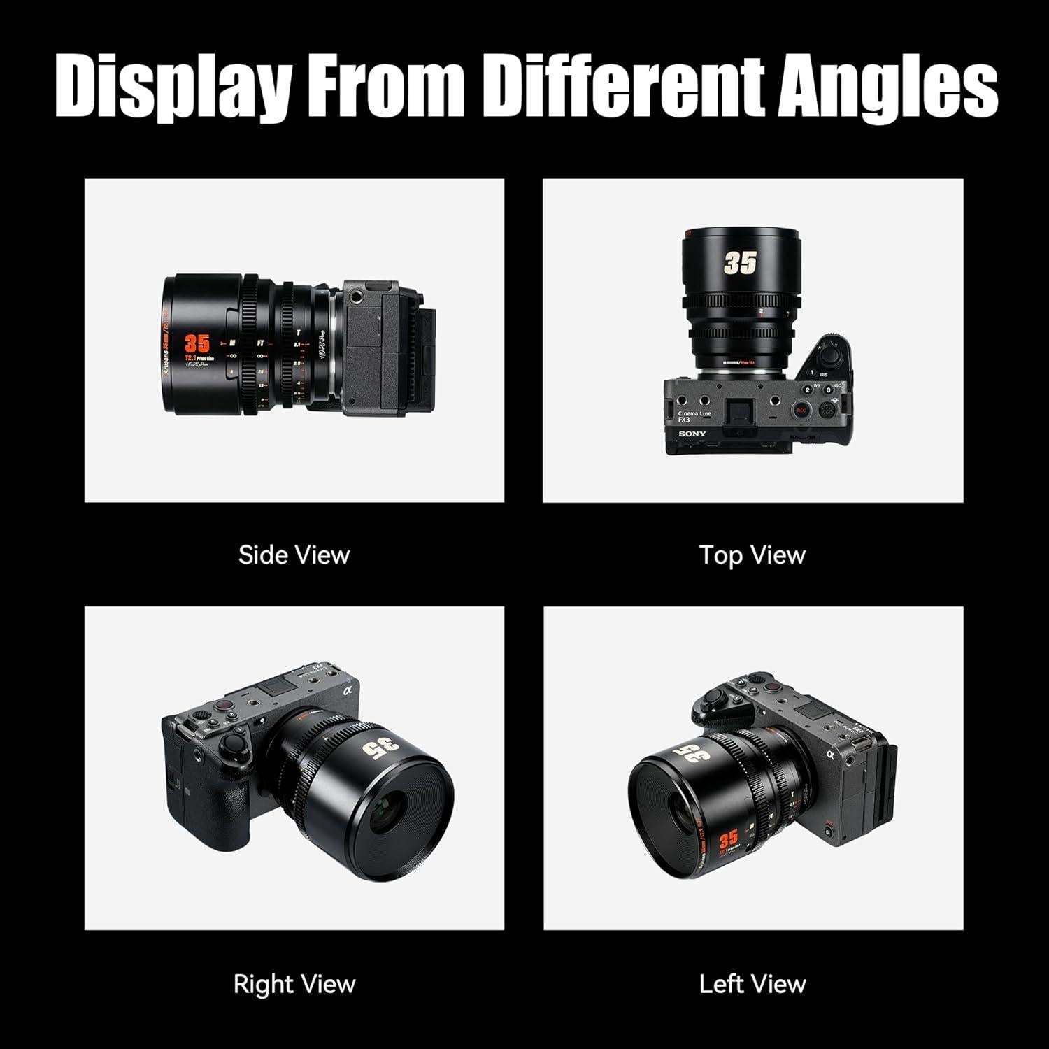 Lente Profesional 7artisans 35mm T2.1 para Cámaras MFT