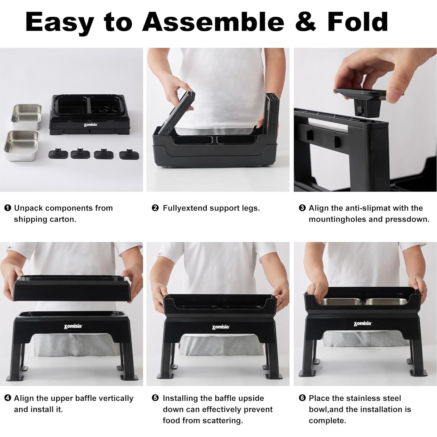 Estación de Alimentación Elevada para Perros Apollo 6 Alturas