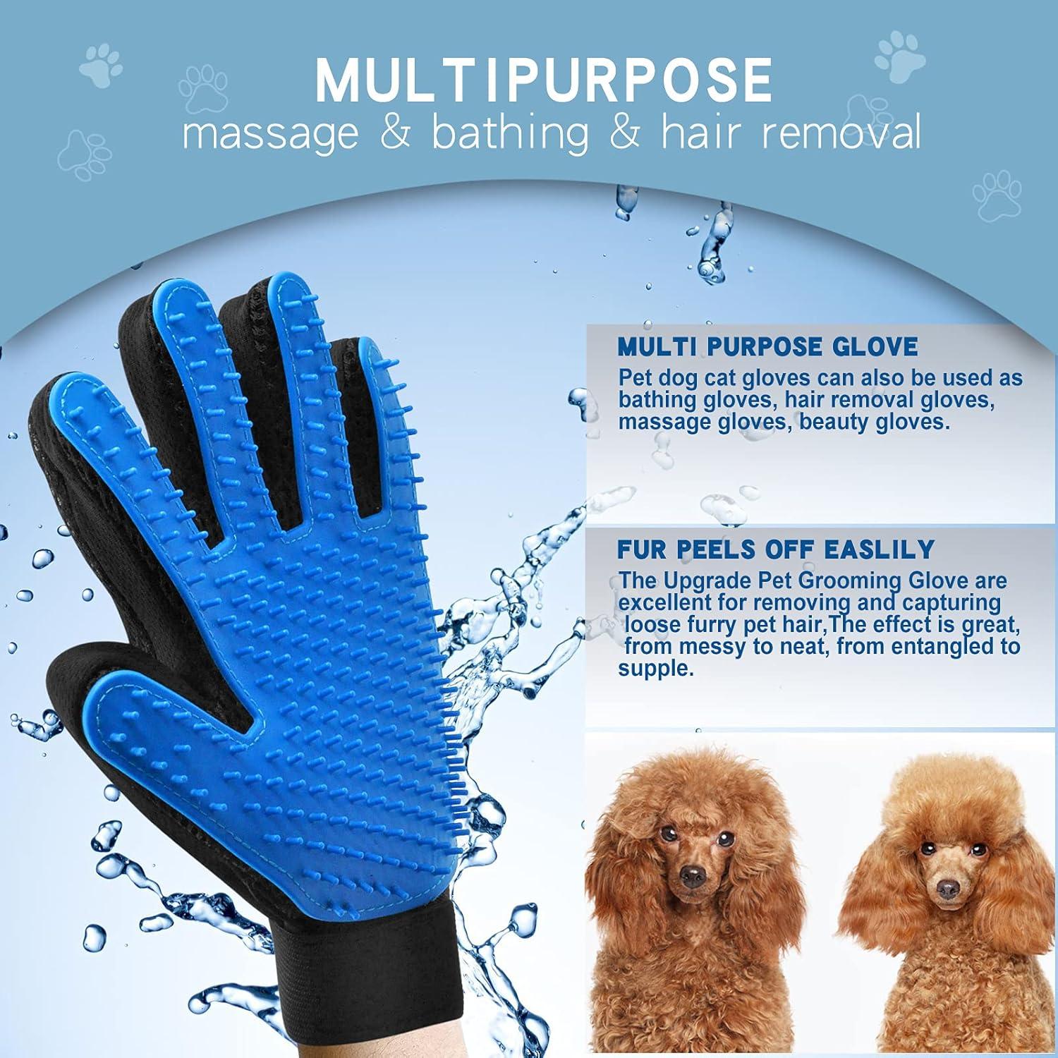 Rascador Doble Lado GOESWELL para Aseo de Mascotas Azul 2 Pzas