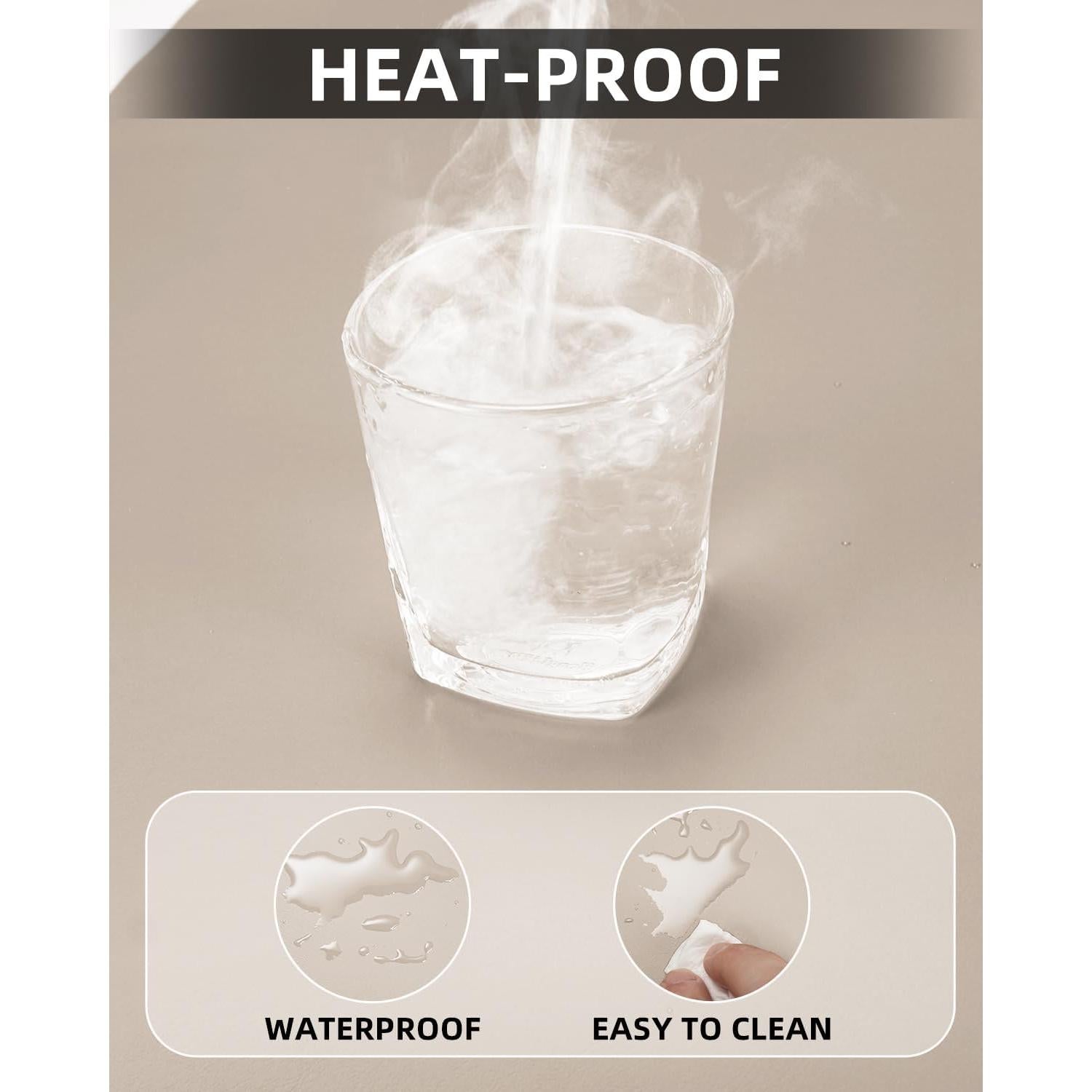 Alfombrilla de Escritorio Cebowa 122x43 cm Cuero PU Antideslizante