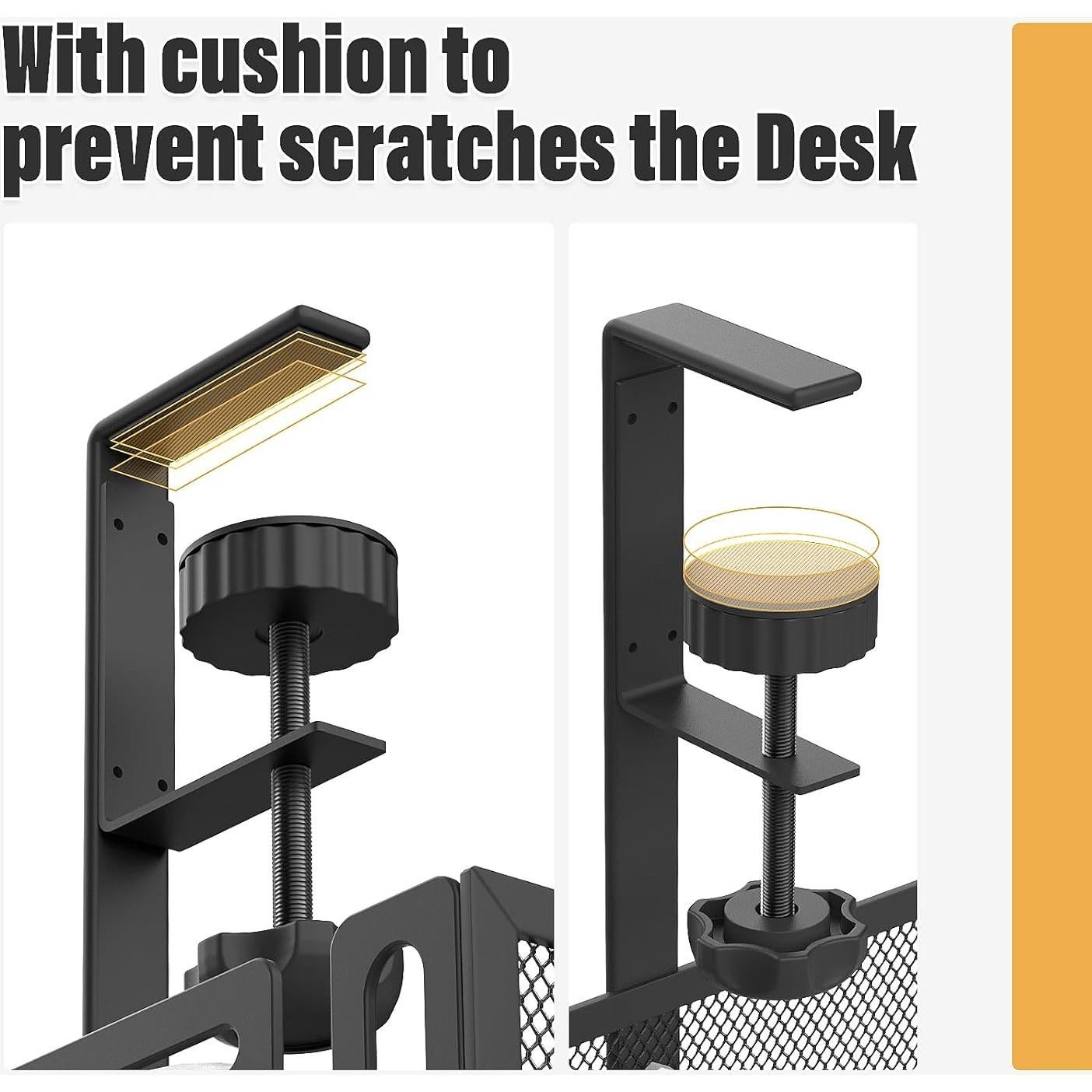 Bandeja de Gestión de Cables WUHUIXOZ 39x12cm Negra