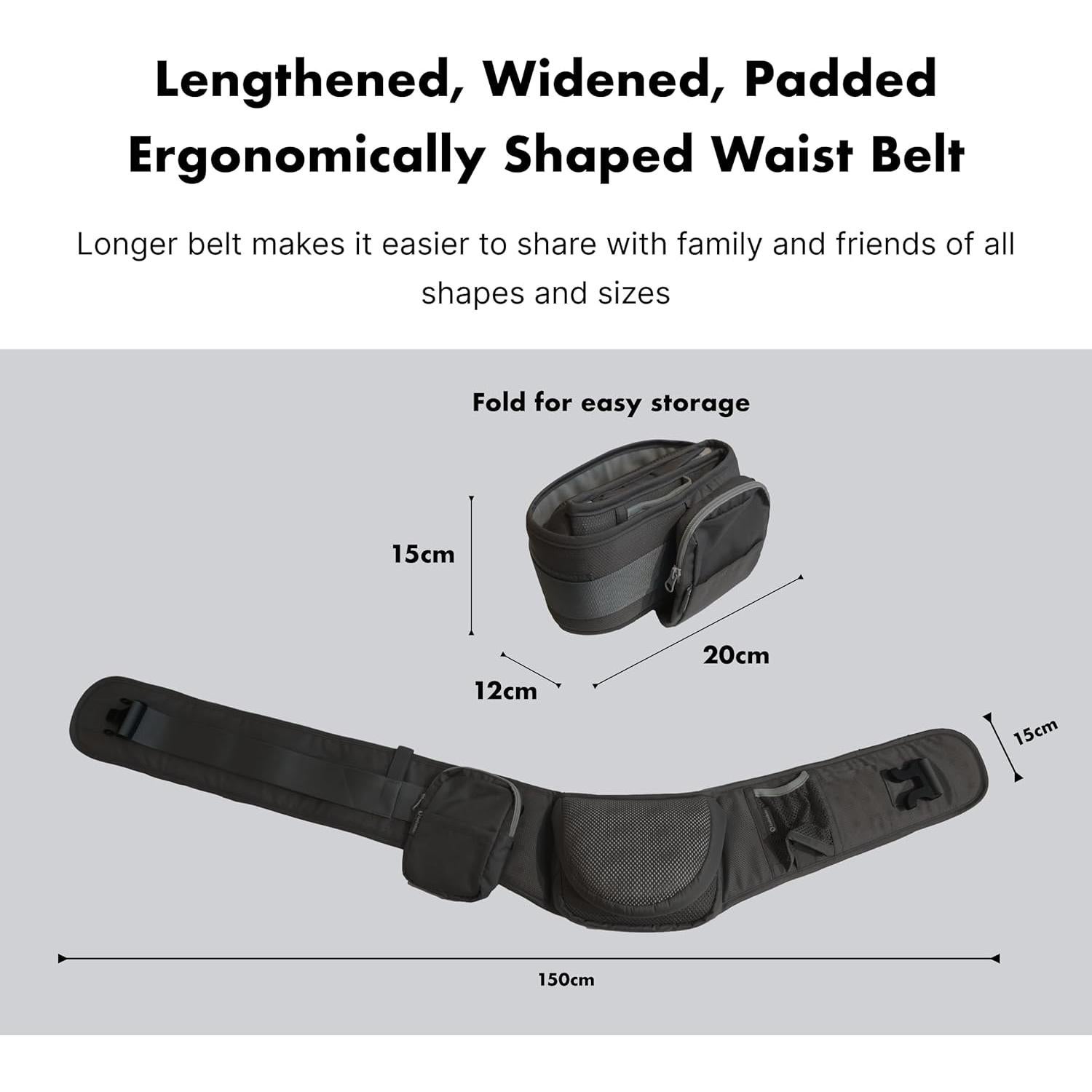 Portabebés Ergonómico CooCooBaby Negro 3.2-20kg