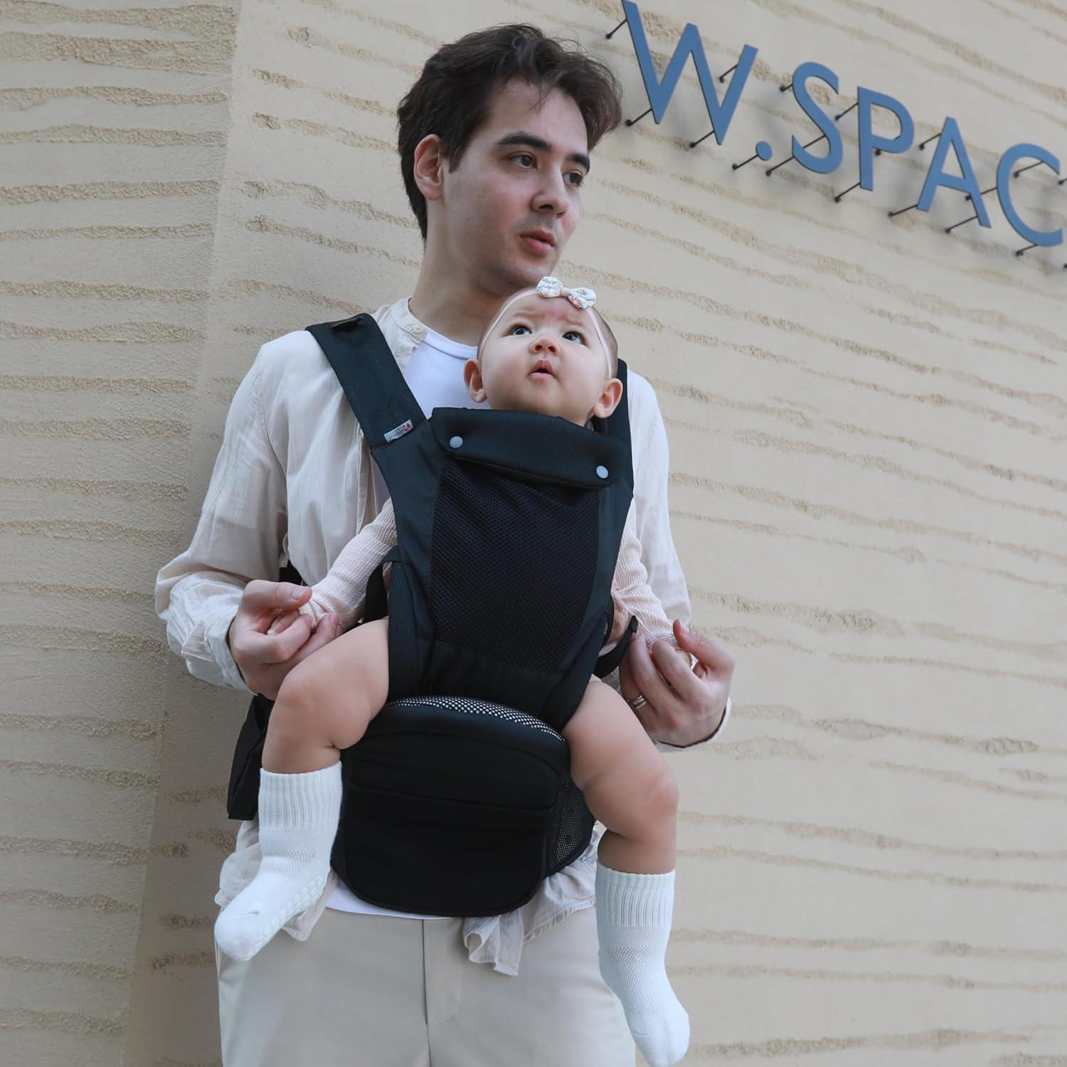 Portabebés Ergonómico CooCooBaby Negro 3.2-20kg