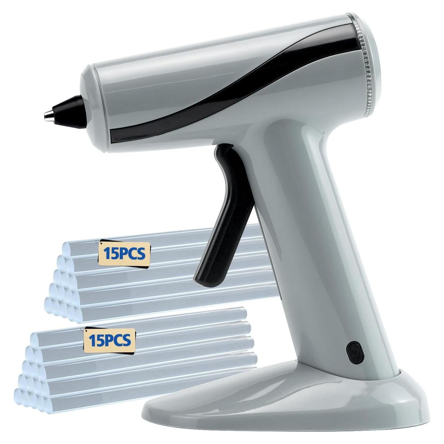 Pistola de Pegamento Caliente Inalámbrica Krightlink 20W con 30 Barras