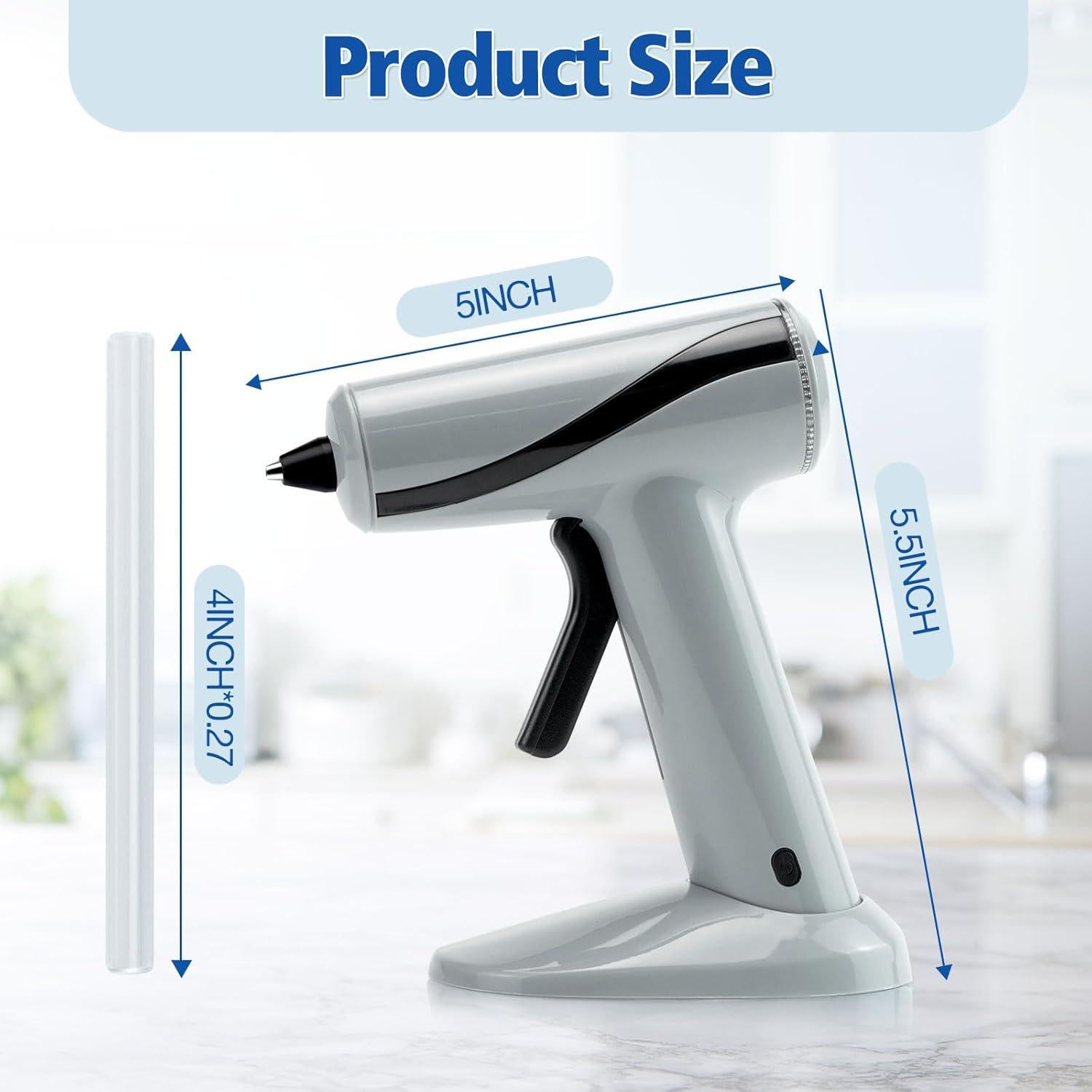 Pistola de Pegamento Caliente Inalámbrica Krightlink 20W con 30 Barras