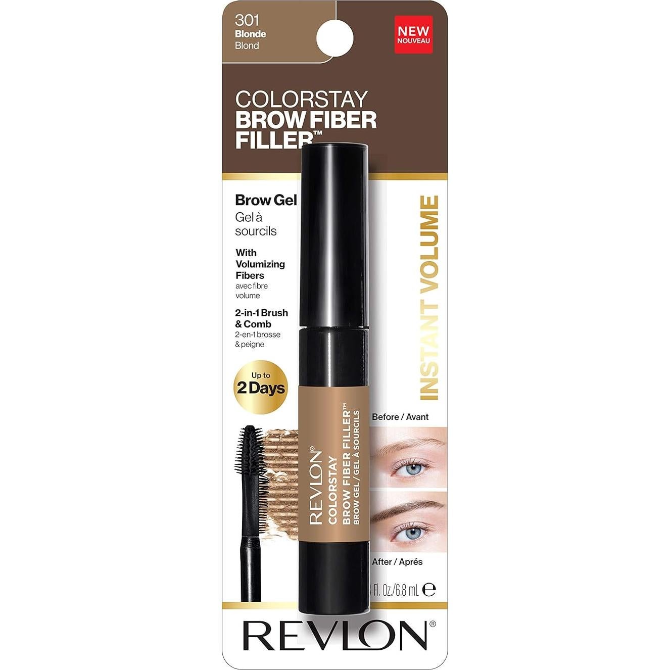 Gel para Cejas Volumizador Revlon Color Stay 6.8 ml Rubio