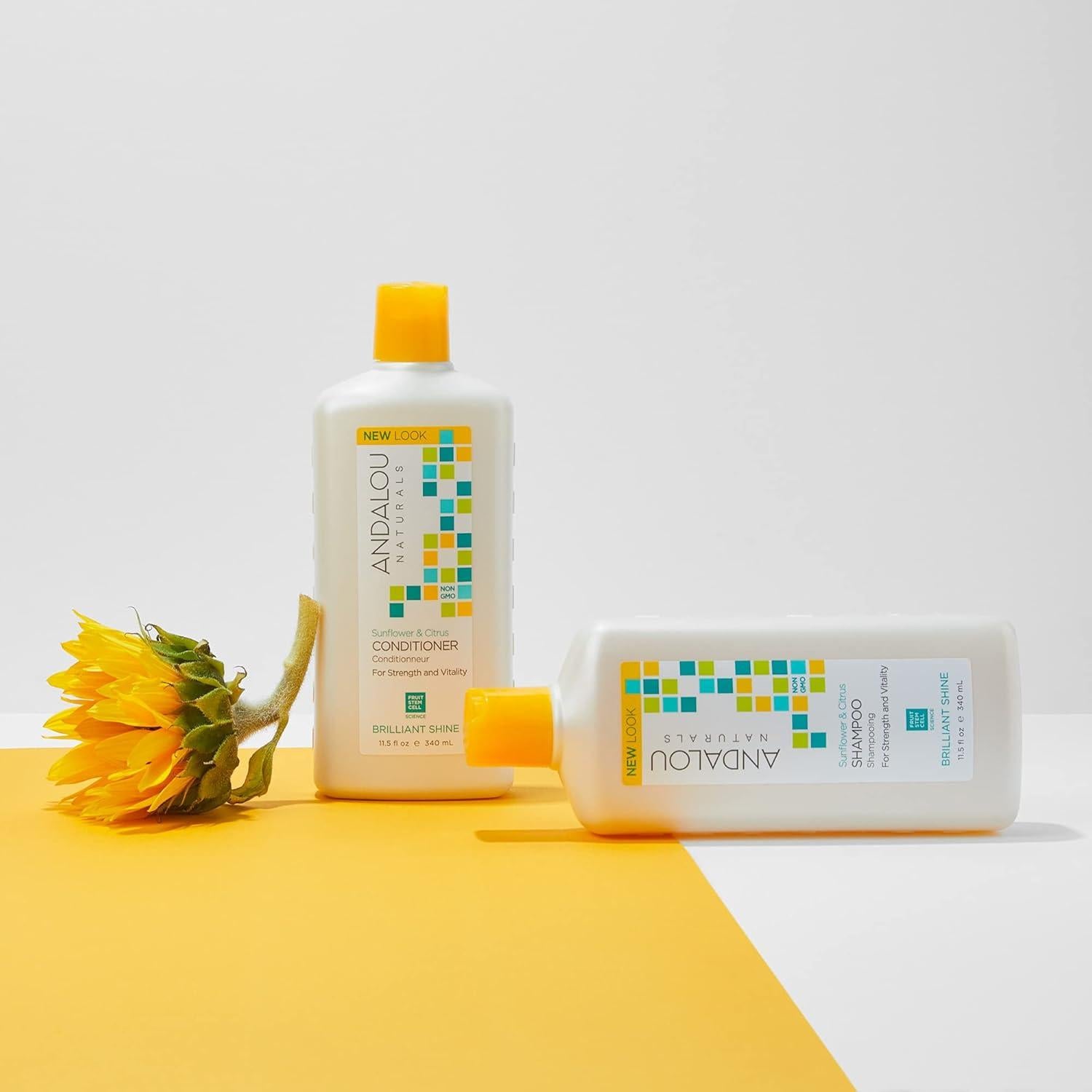 Acondicionador Brillante Andalou Naturals 321g - Girasol y Cítricos